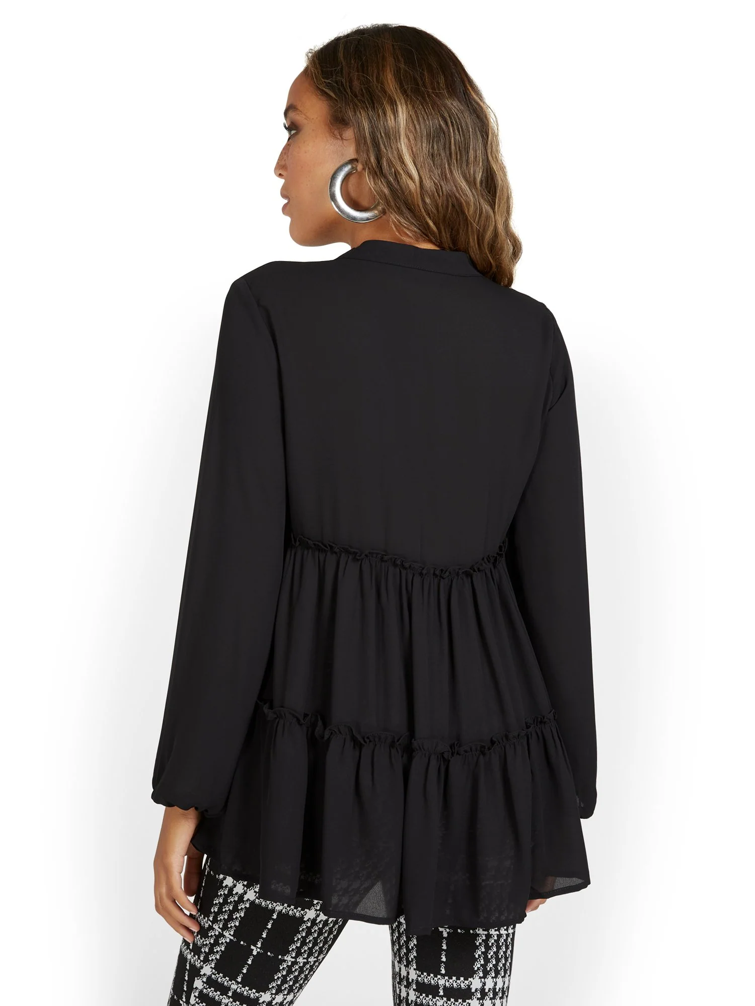 Tiered Babydoll Blouse - Image 3