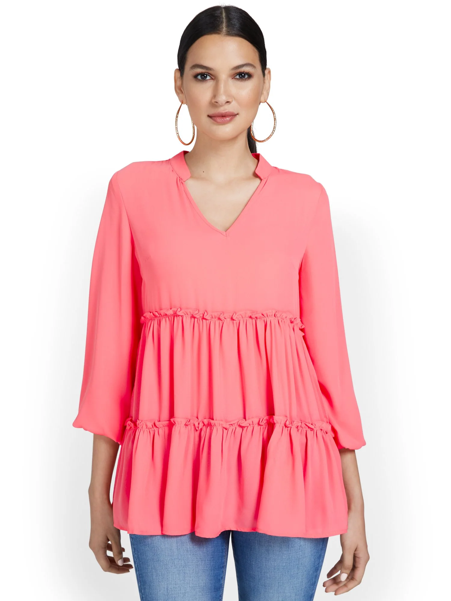 Tiered Babydoll Blouse - Image 5