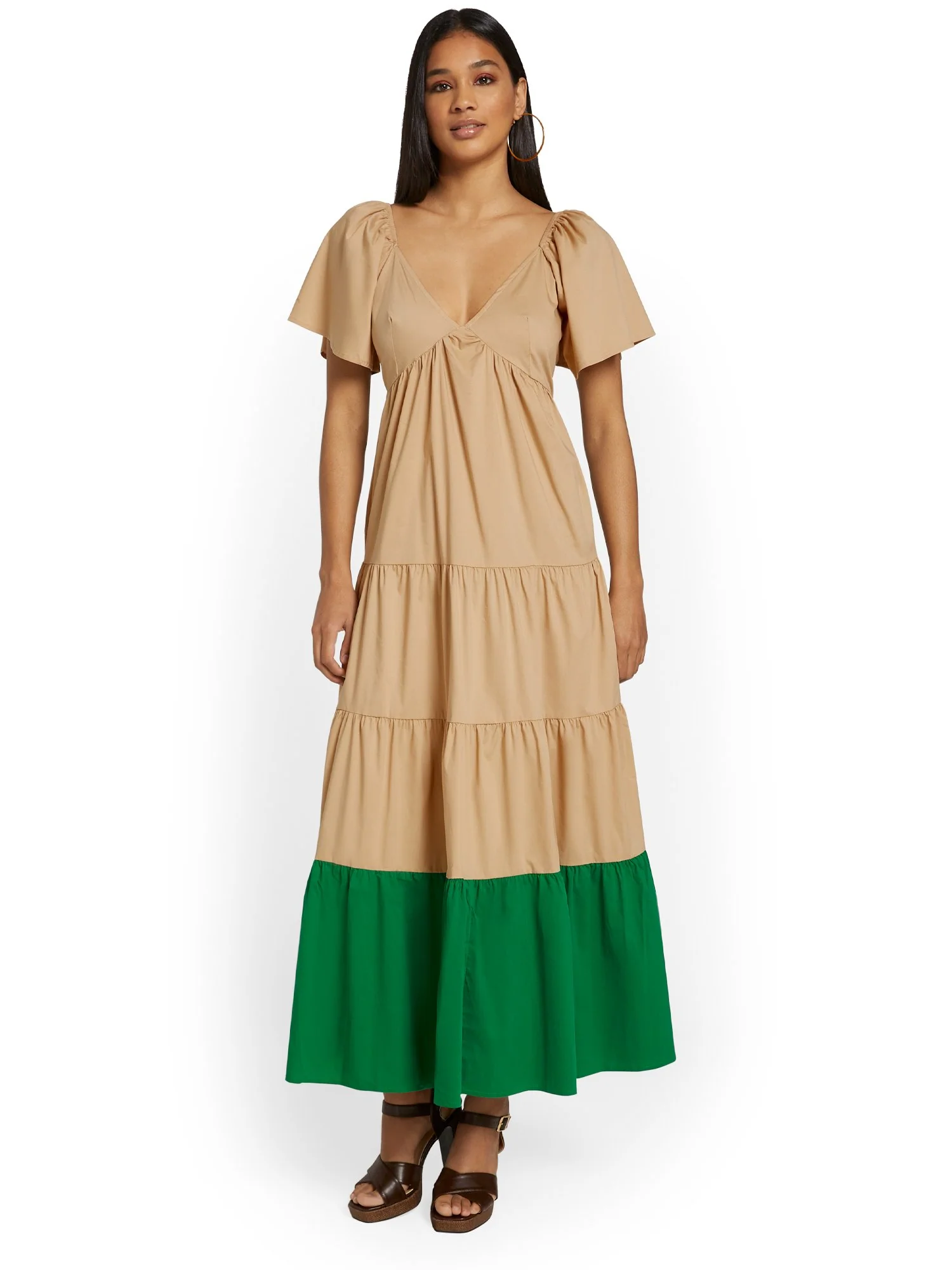Strut & Bolt Tiered Poplin Maxi Dress - Brands We Love - Image 2