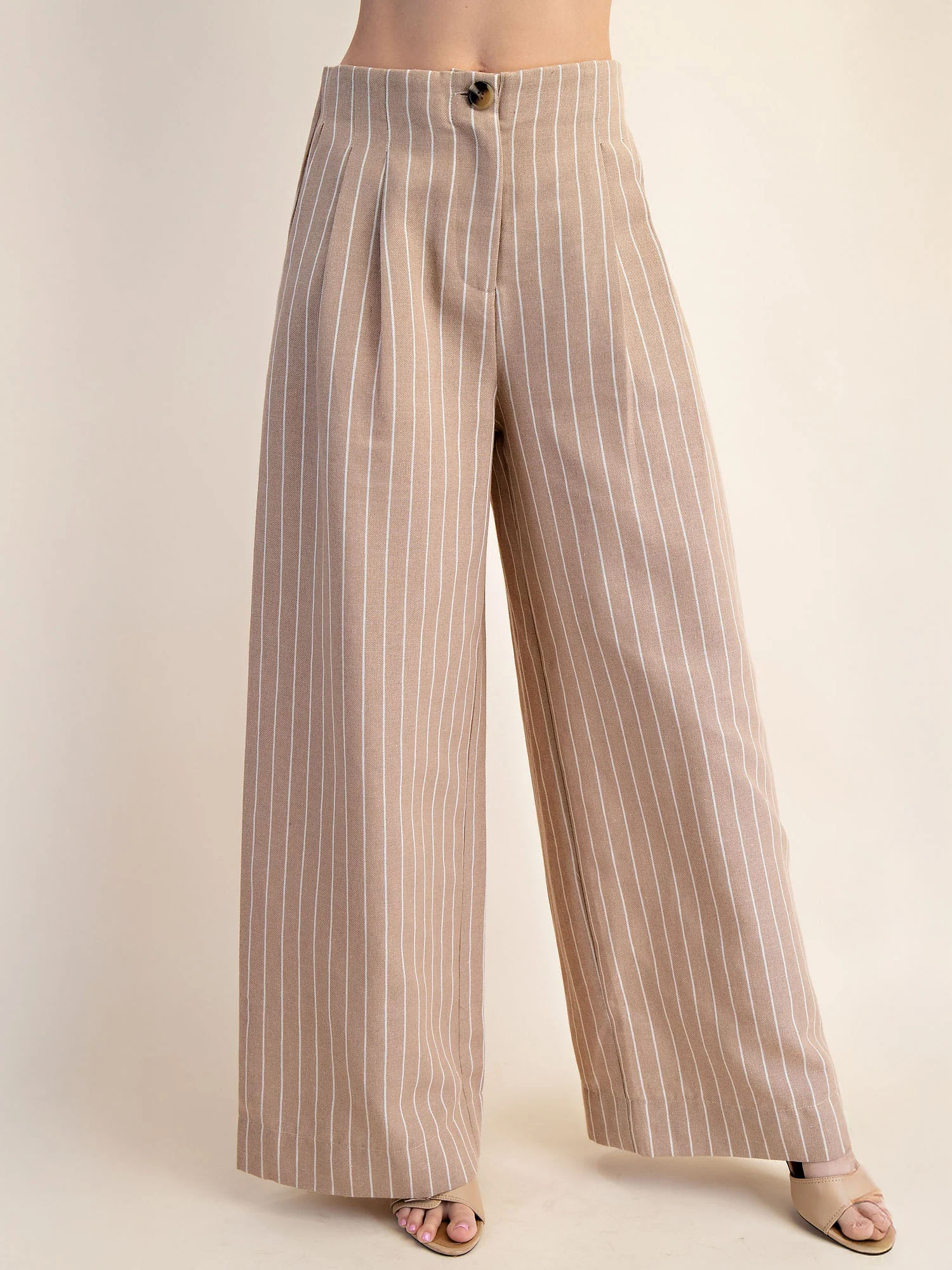 Tilda Pin Stripe Seamless Wide Leg Pant - Image 6