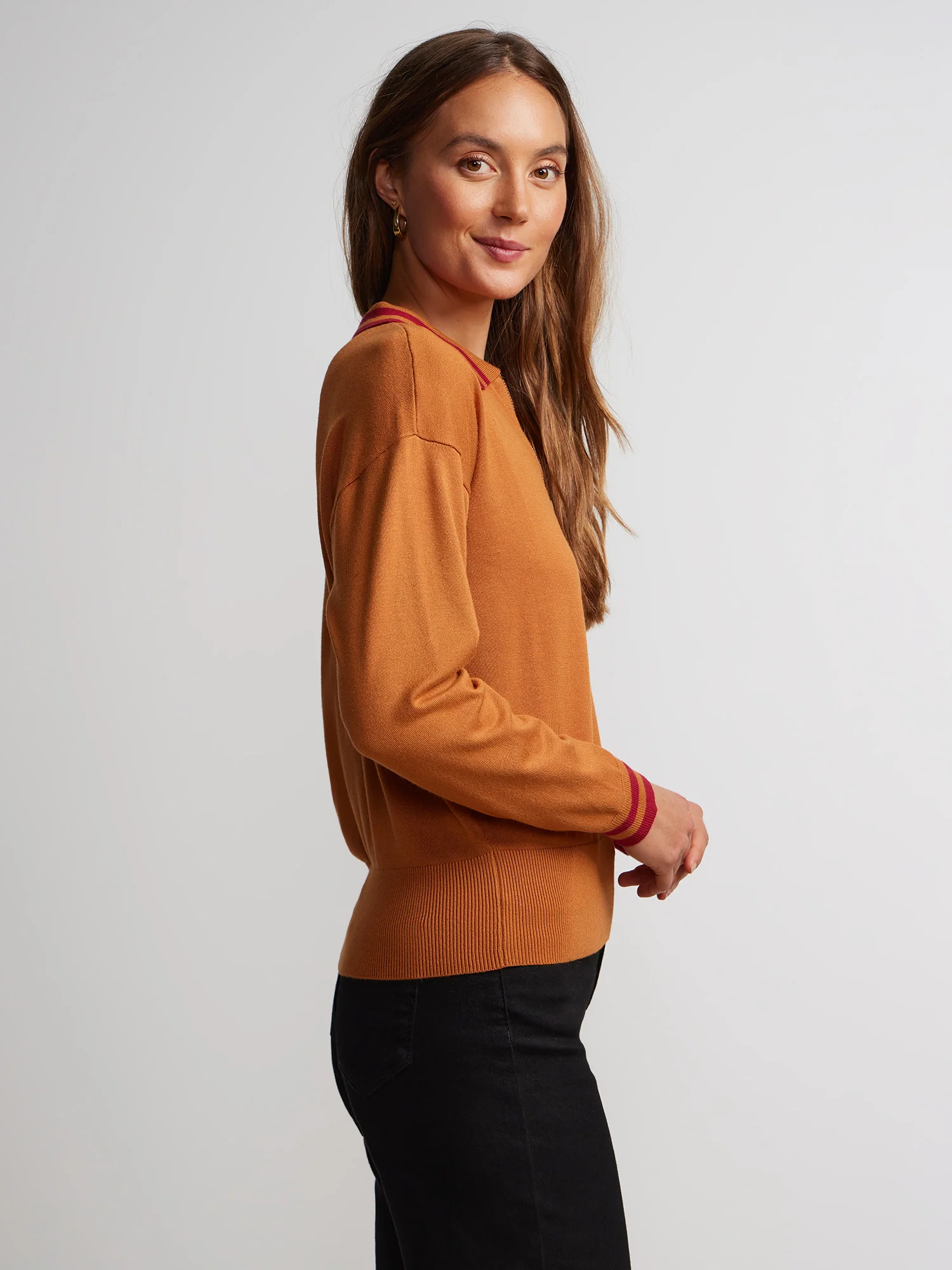 Tipped Quarter-Zip Pullover - Image 2