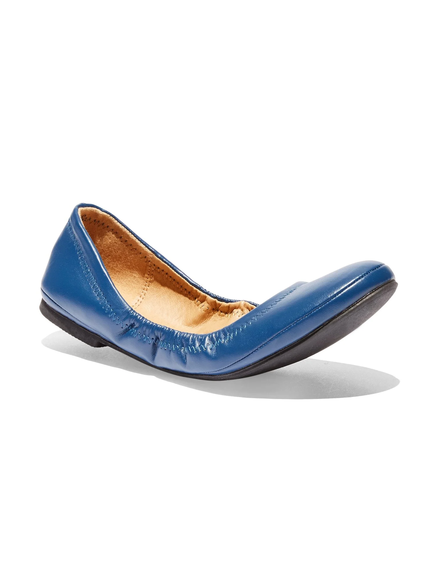 Topstitched Faux-Leather Ballet Flat - Image 10