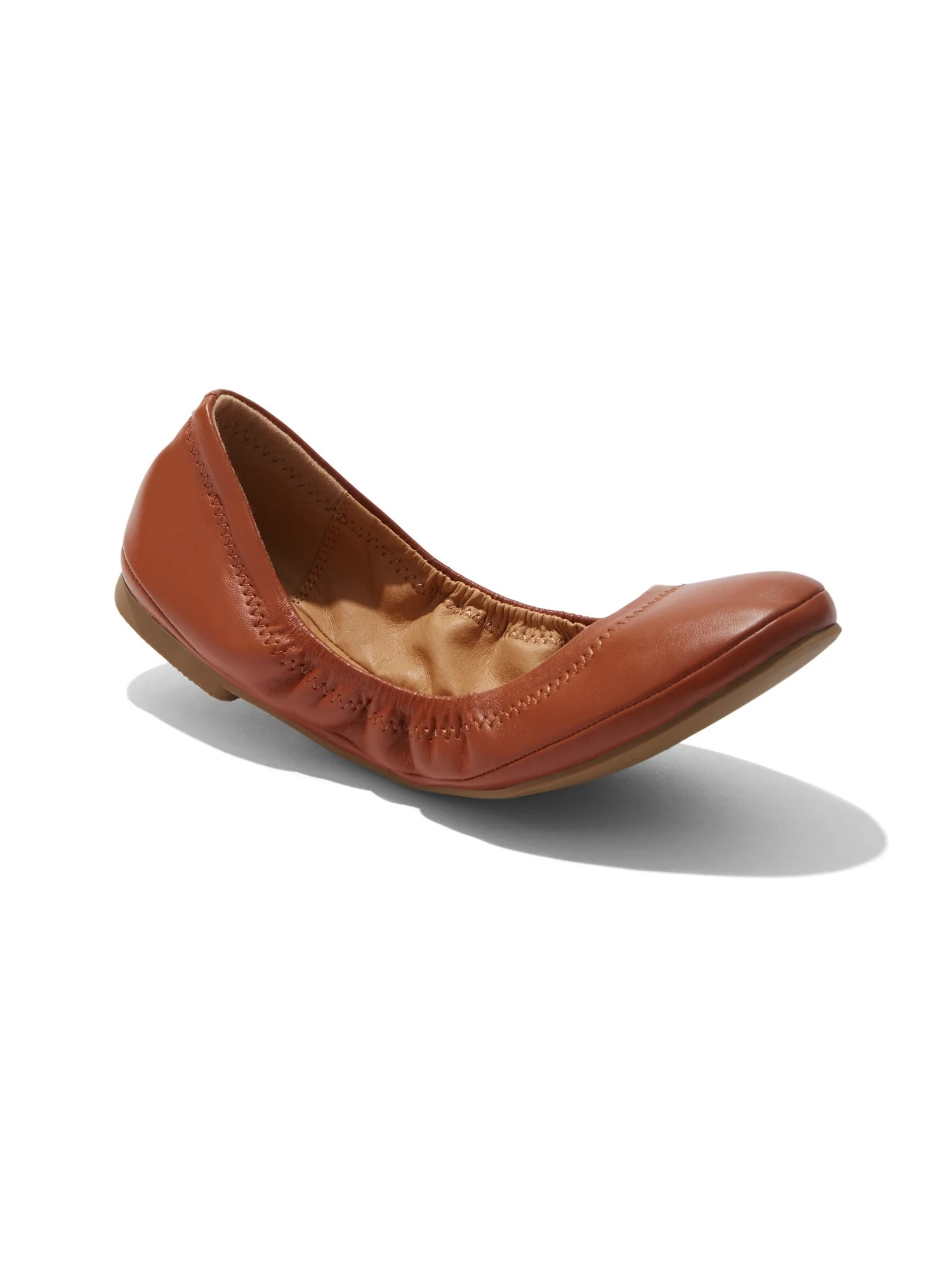Topstitched Faux-Leather Ballet Flat - Image 29