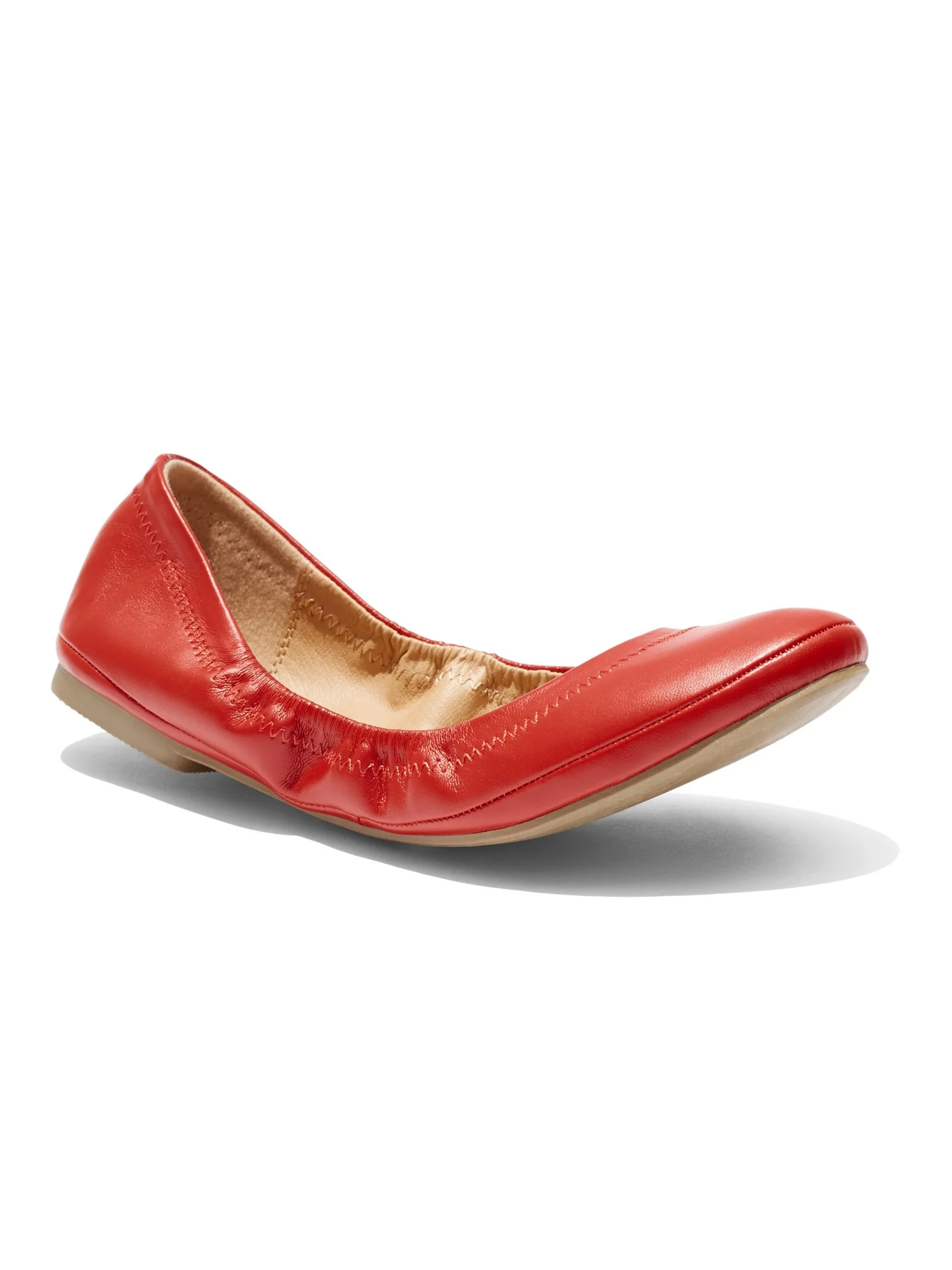 Topstitched Faux-Leather Ballet Flat - Image 8