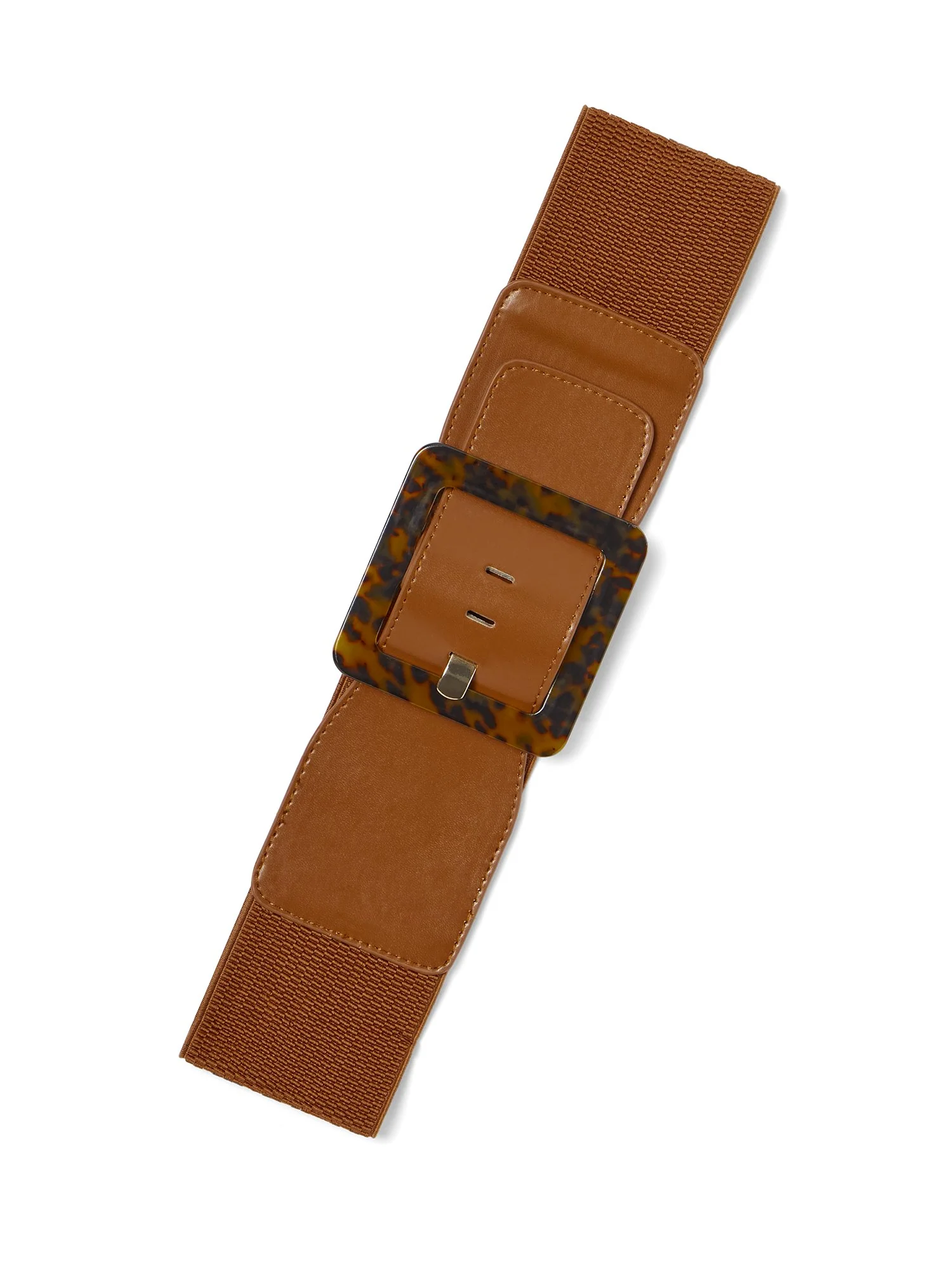Tortoise-Buckle Stretch Belt