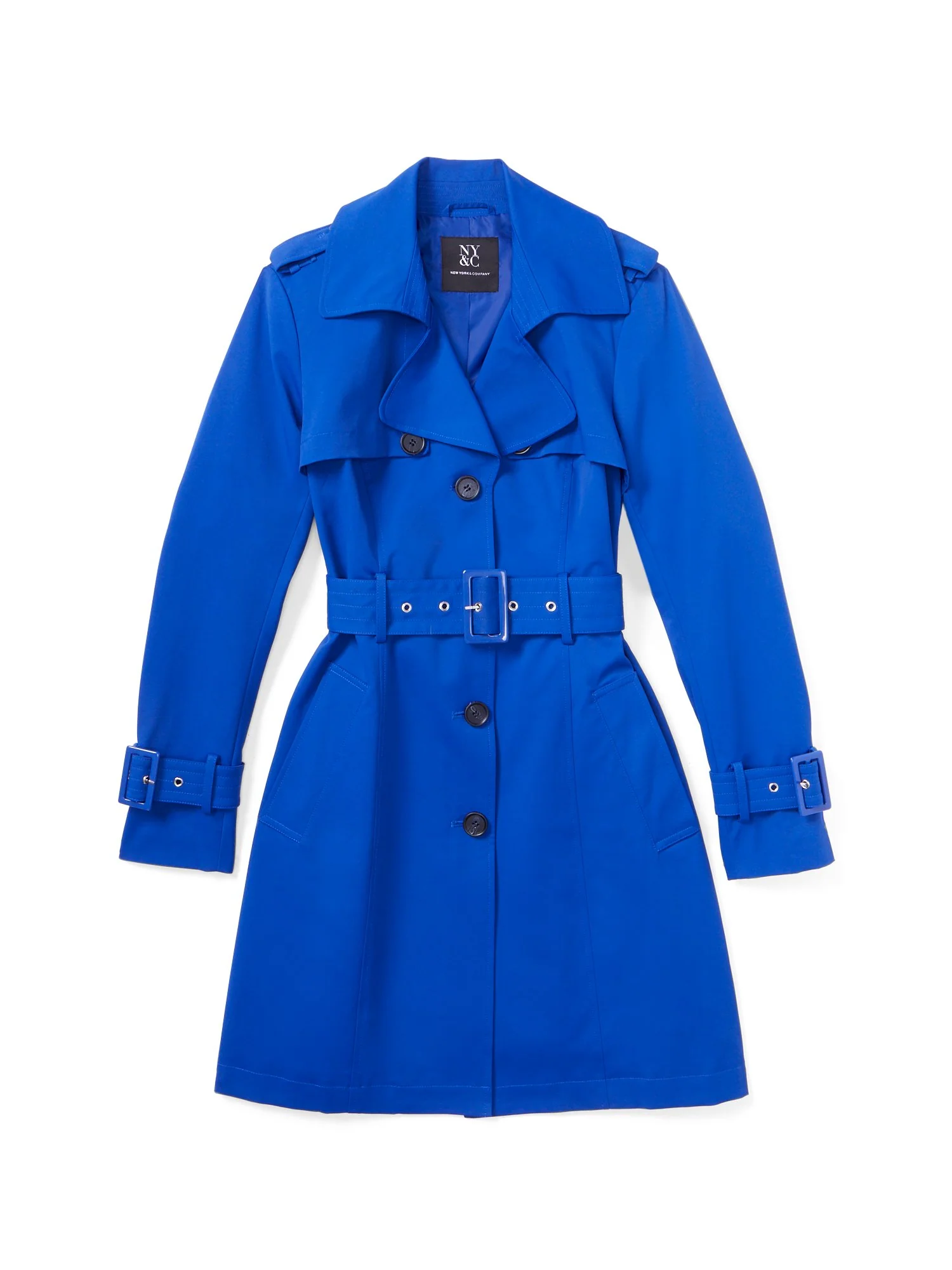 Trapunto Belted Trenchcoat - City Trench Collection - Image 7