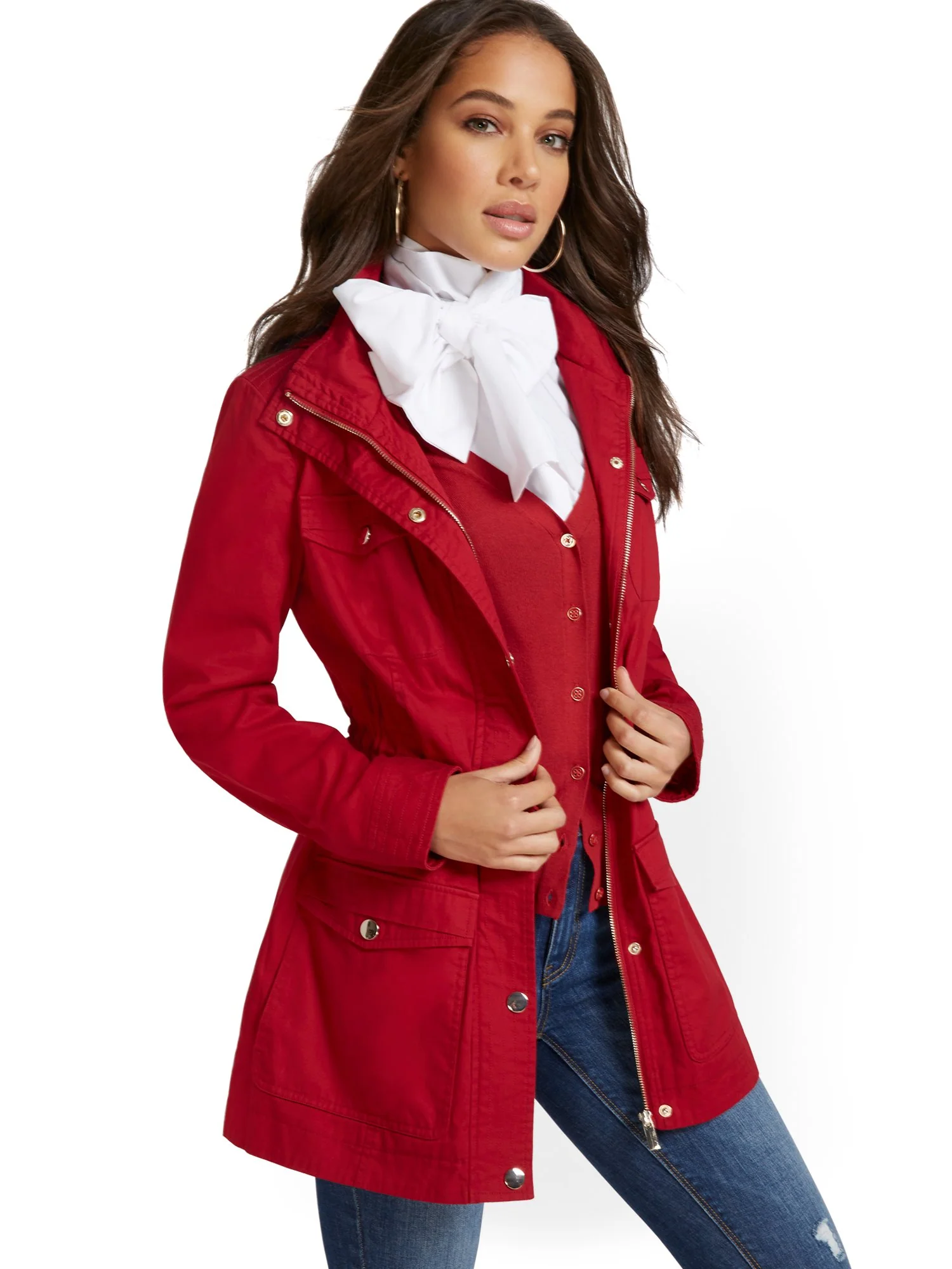 Trapunto Quilted Anorak Jacket - Image 10