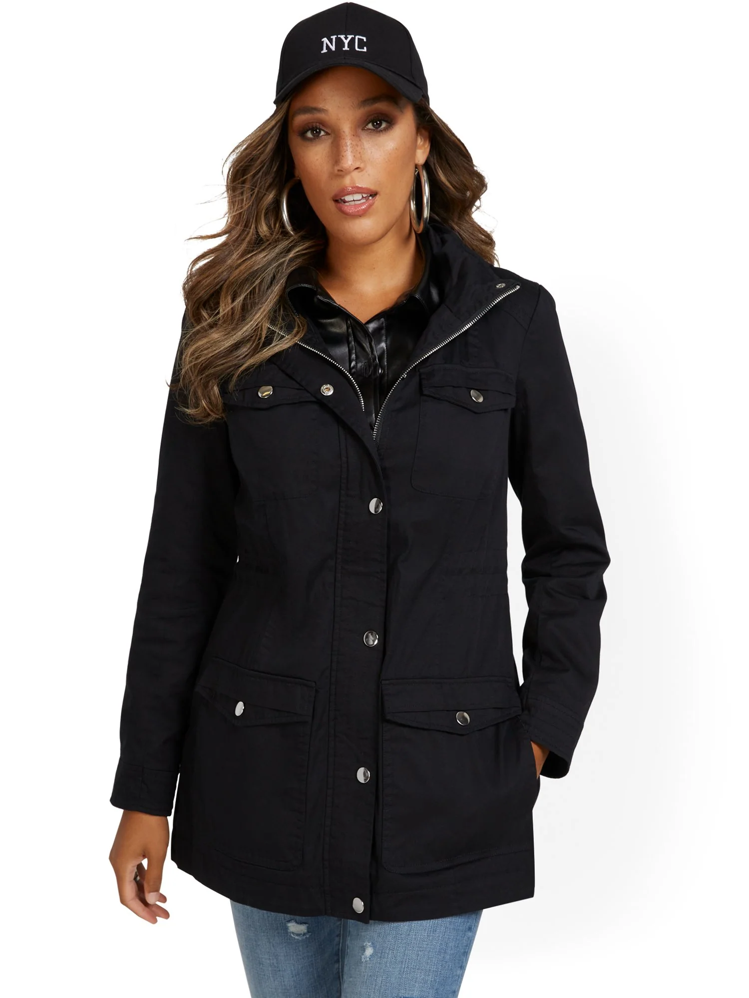 Trapunto Quilted Anorak Jacket - Image 2