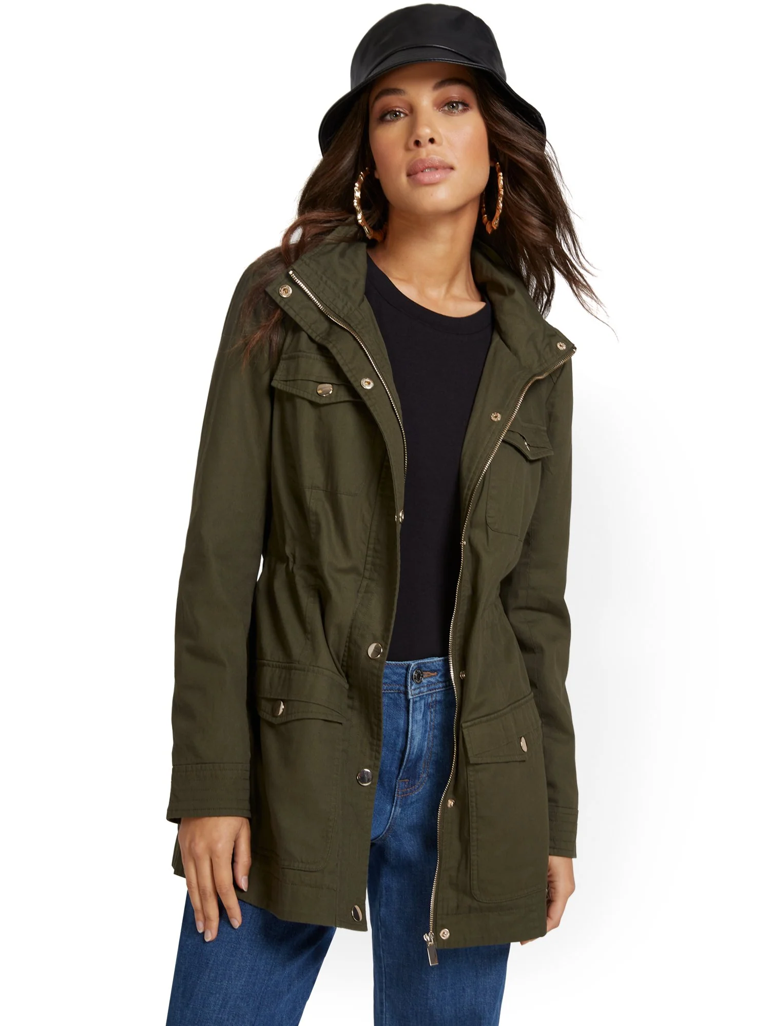Trapunto Quilted Anorak Jacket - Image 4