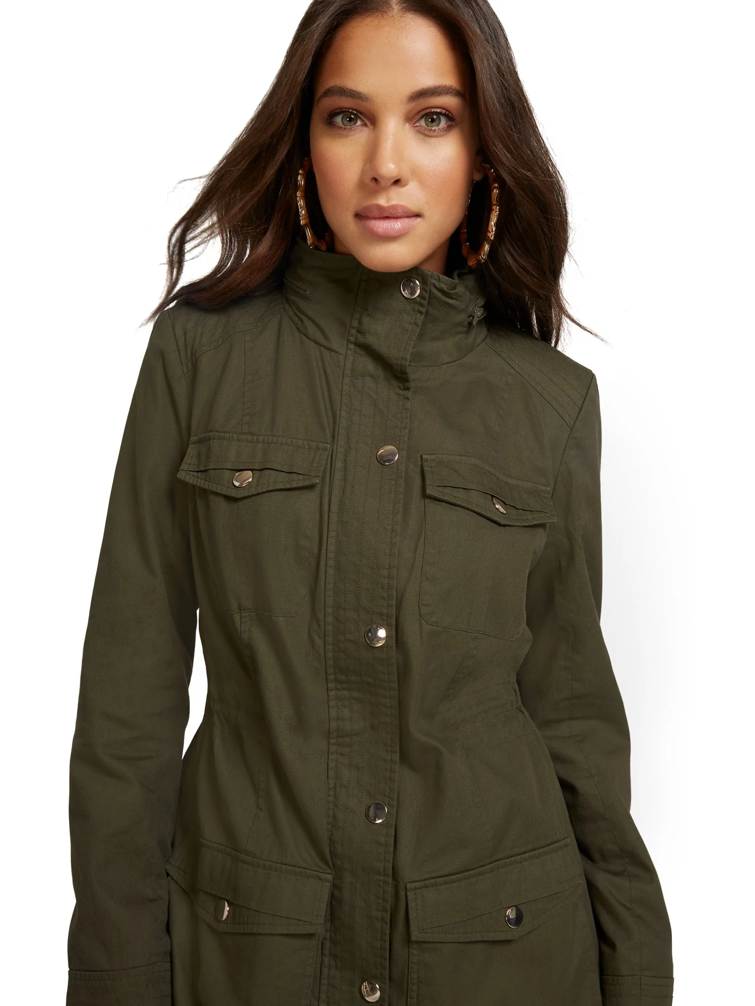 Trapunto Quilted Anorak Jacket - Image 8