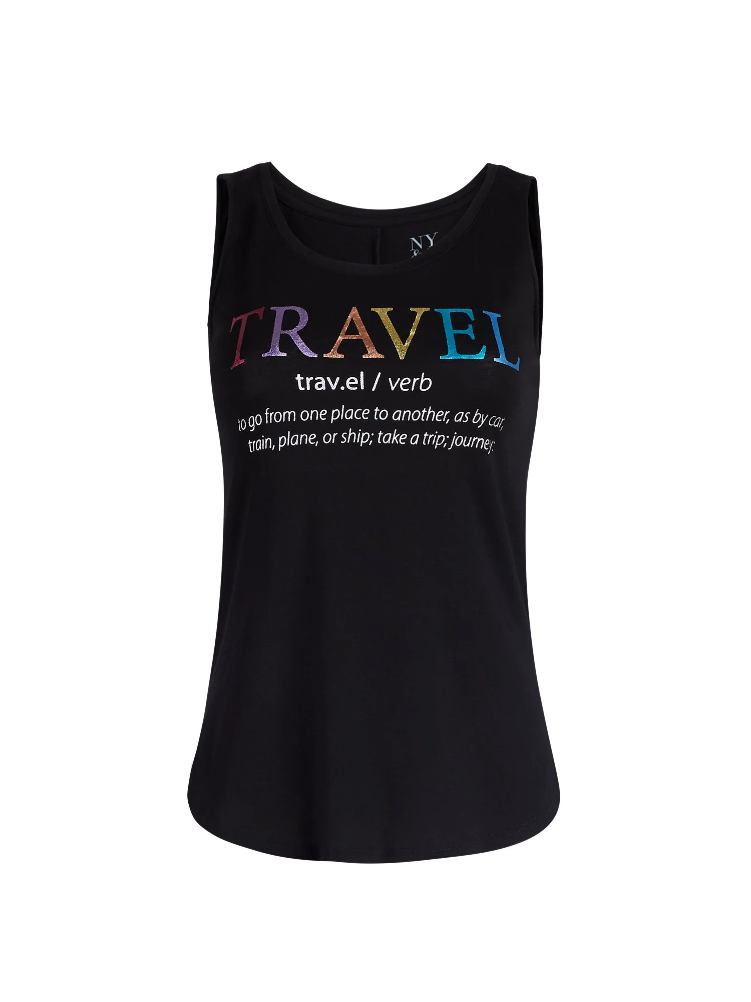 Travel Graphic Black Tank - Image 2