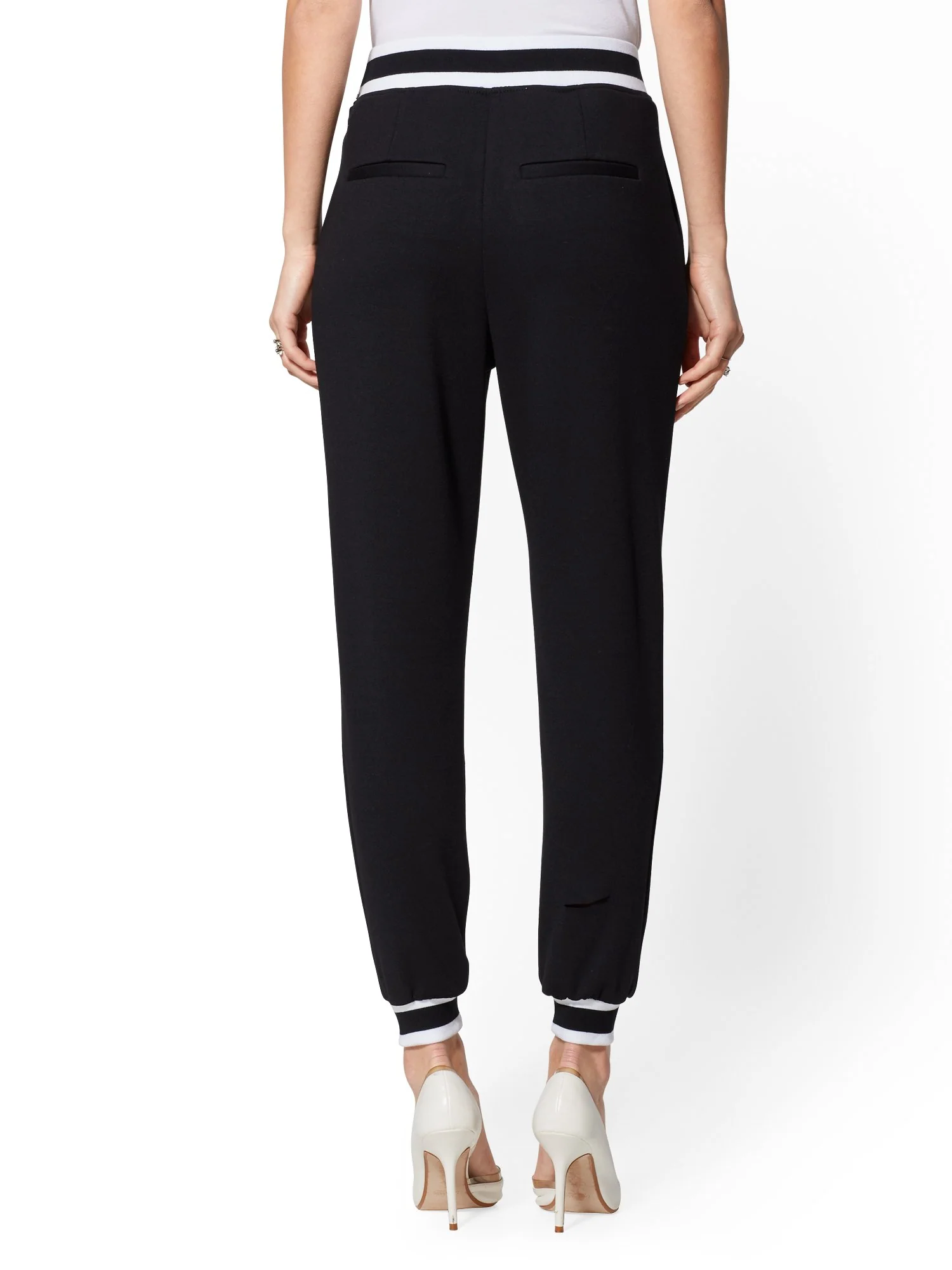 Trim Jogger Pant - Black Contrast - 7th Avenue - Image 3