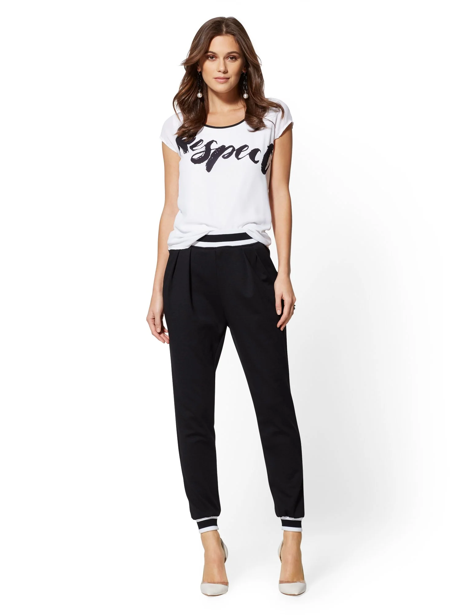 Trim Jogger Pant - Black Contrast - 7th Avenue - Image 4