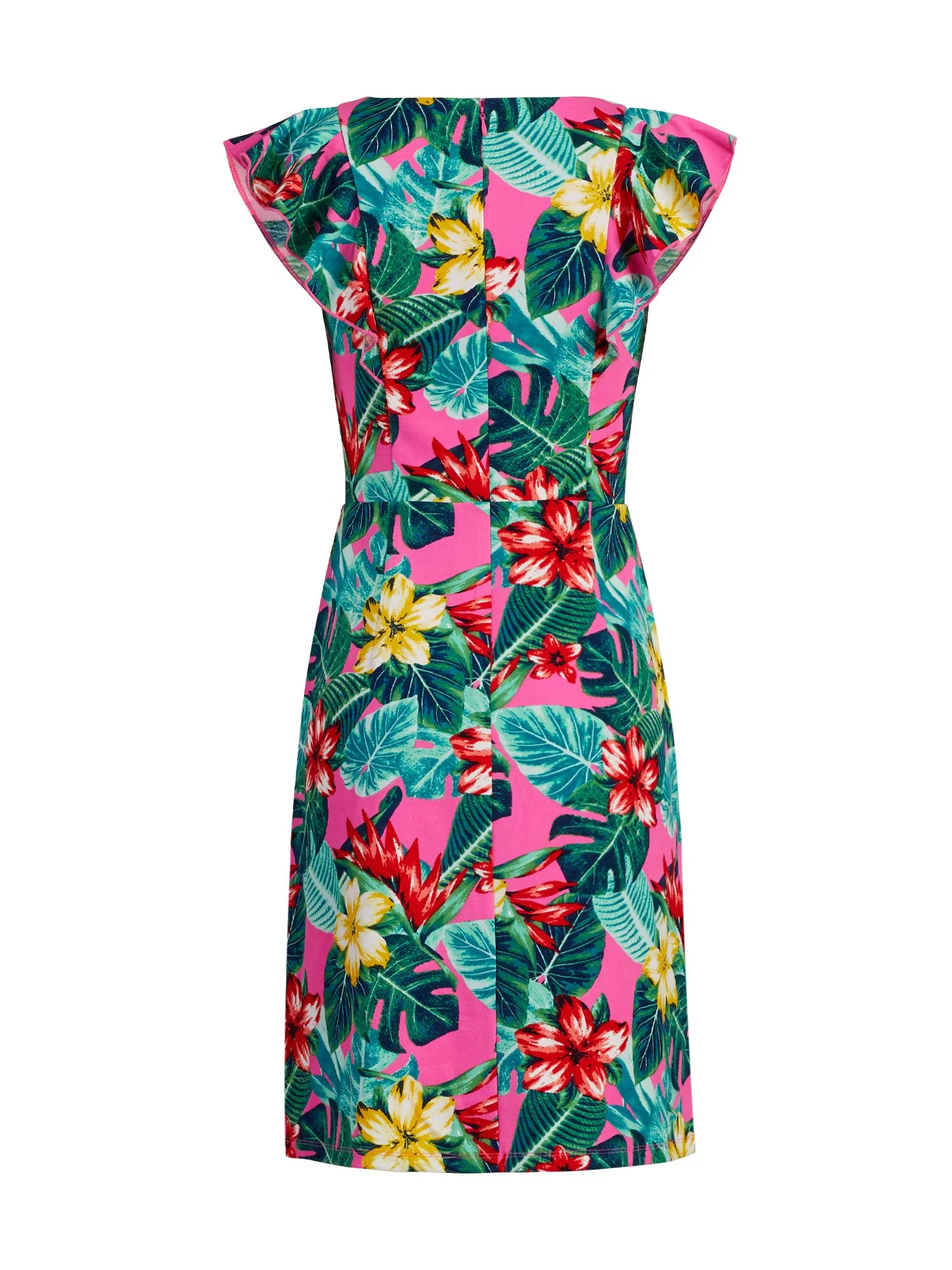 Tropical-Print Fit & Flare Dress - Image 3