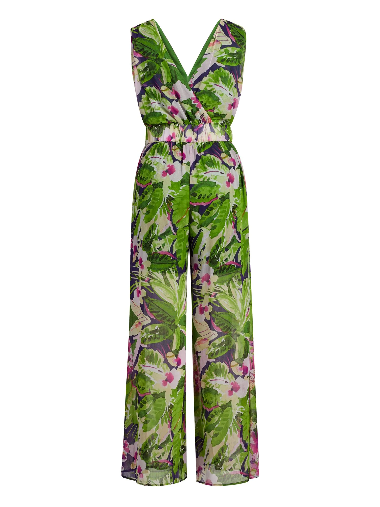 Tropical-Print Jumpsuit - Image 3