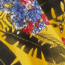 Tropical Print Off-The-Shoulder Wrap Top - Image 4