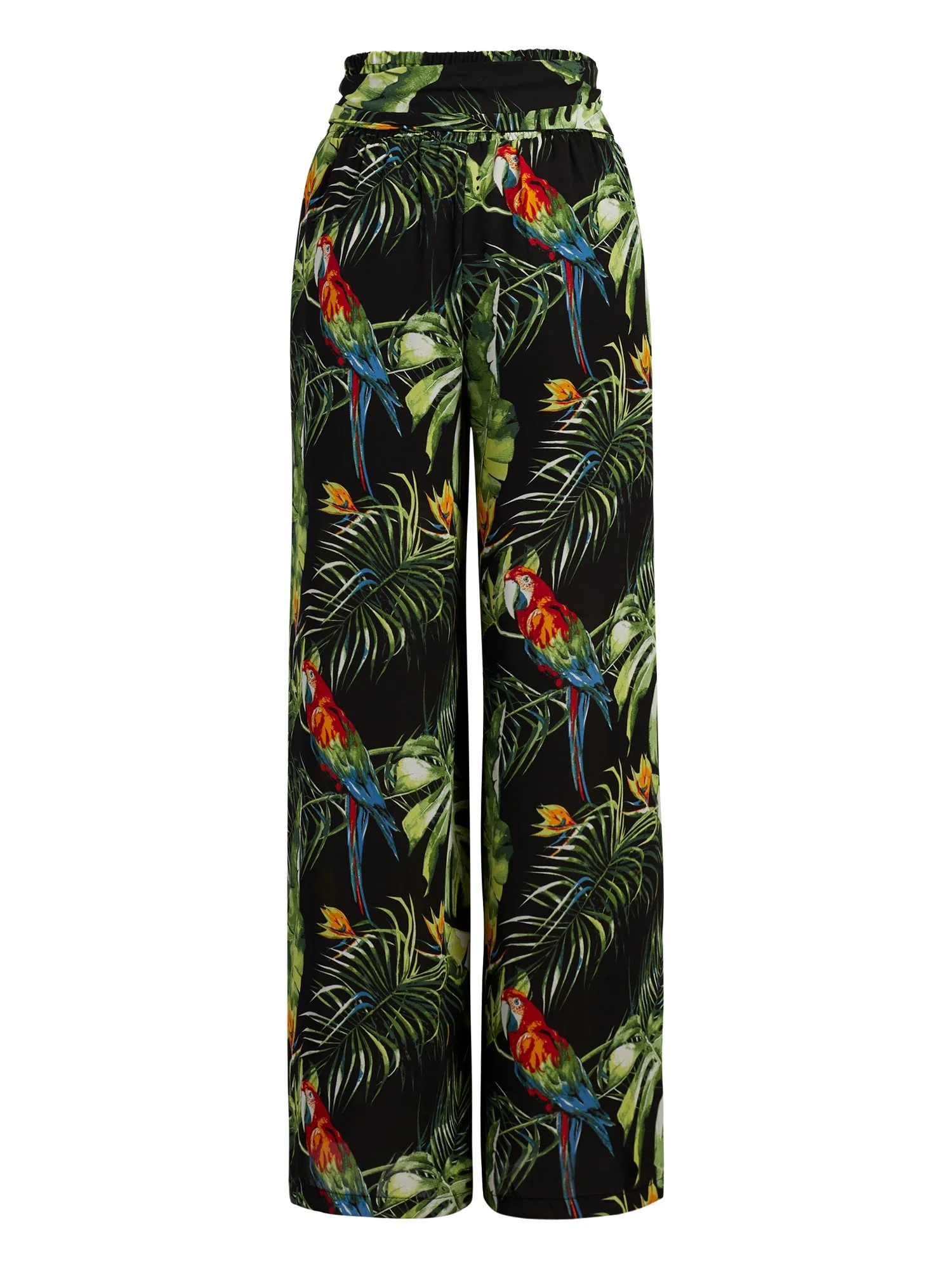 Tropical-Print Palazzo Pant - Image 3