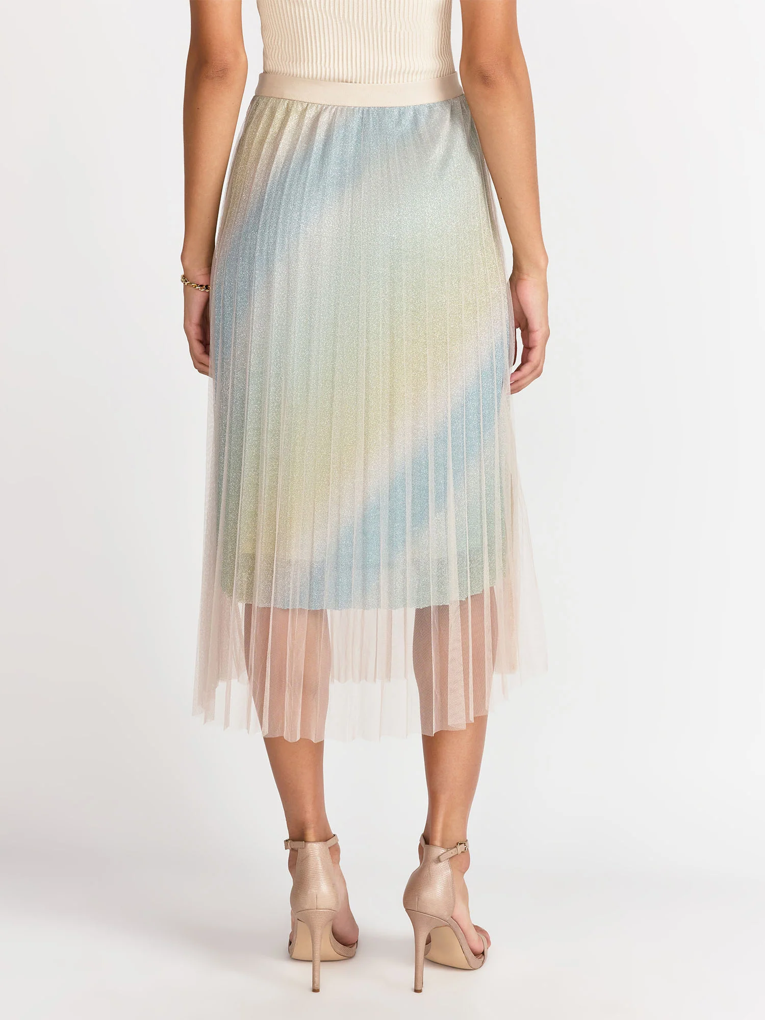 Tulle Pleated Glitter Skirt - Lena - Image 4