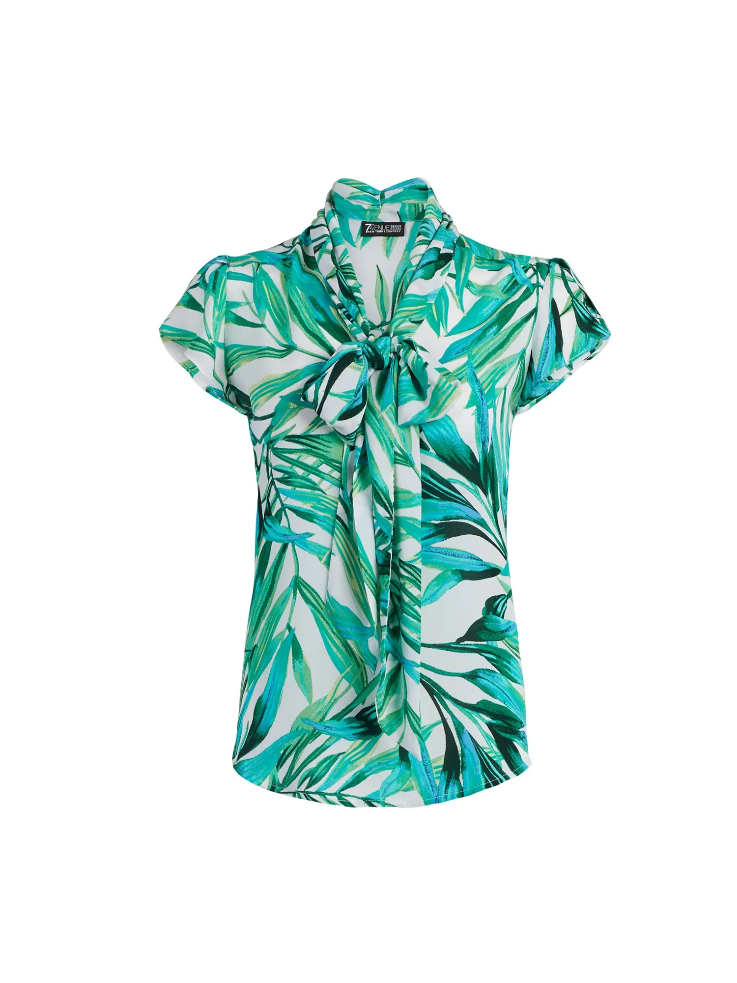 Tulip-Sleeve Bow Blouse - 7th Avenue