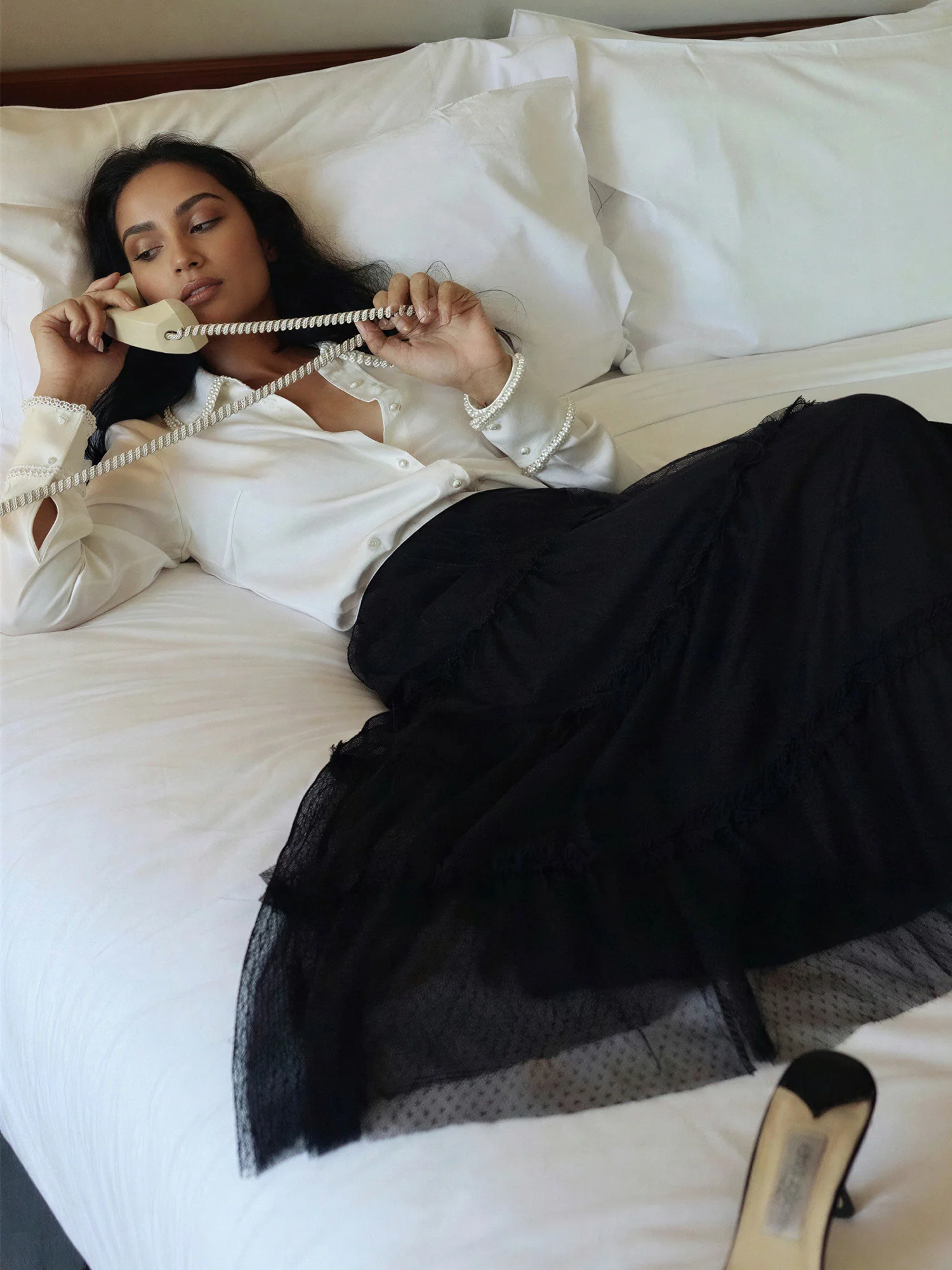 Tulle Tiered Maxi Skirt - Image 2