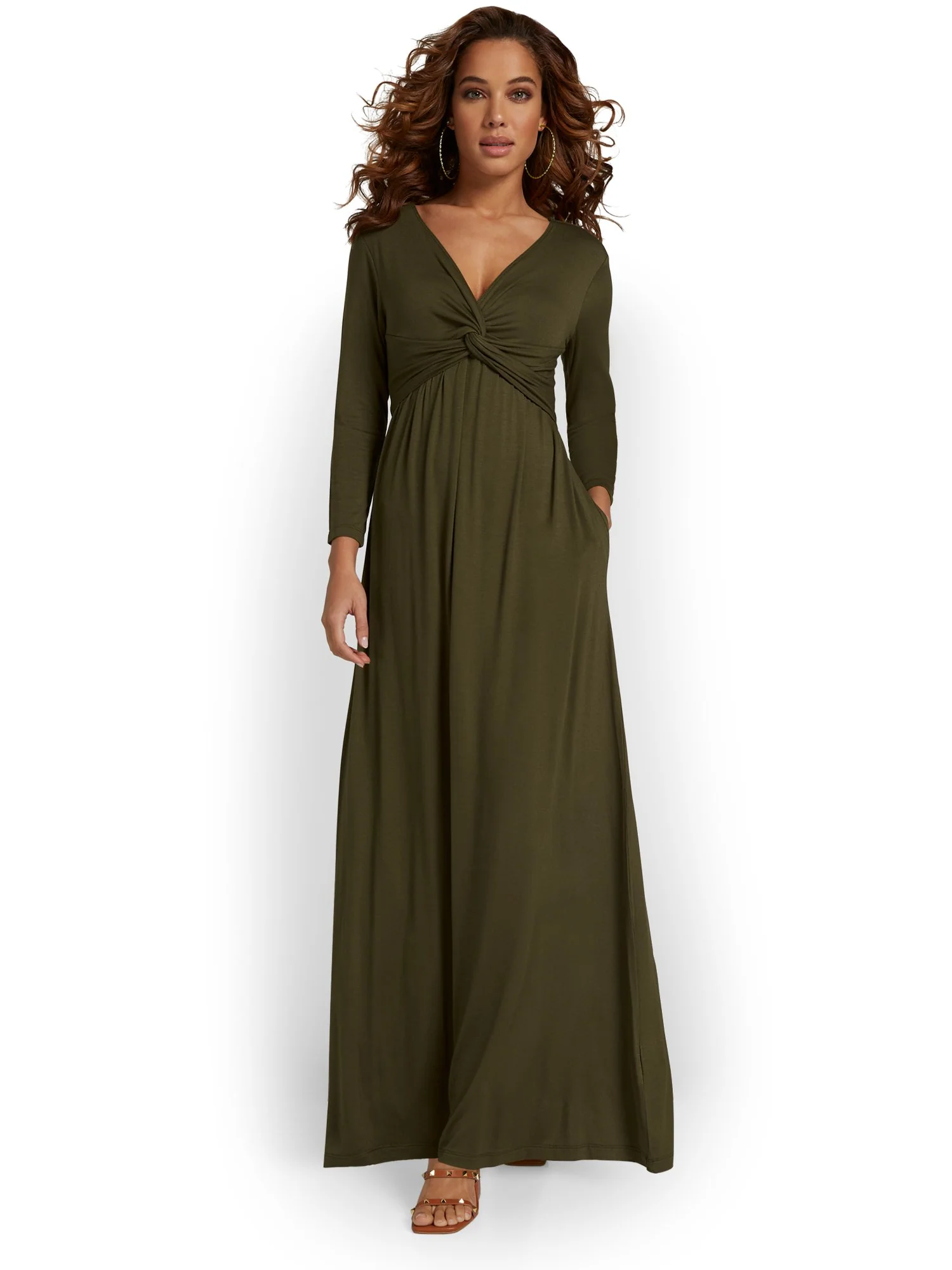 Twist-Front Maxi Dress - Image 9