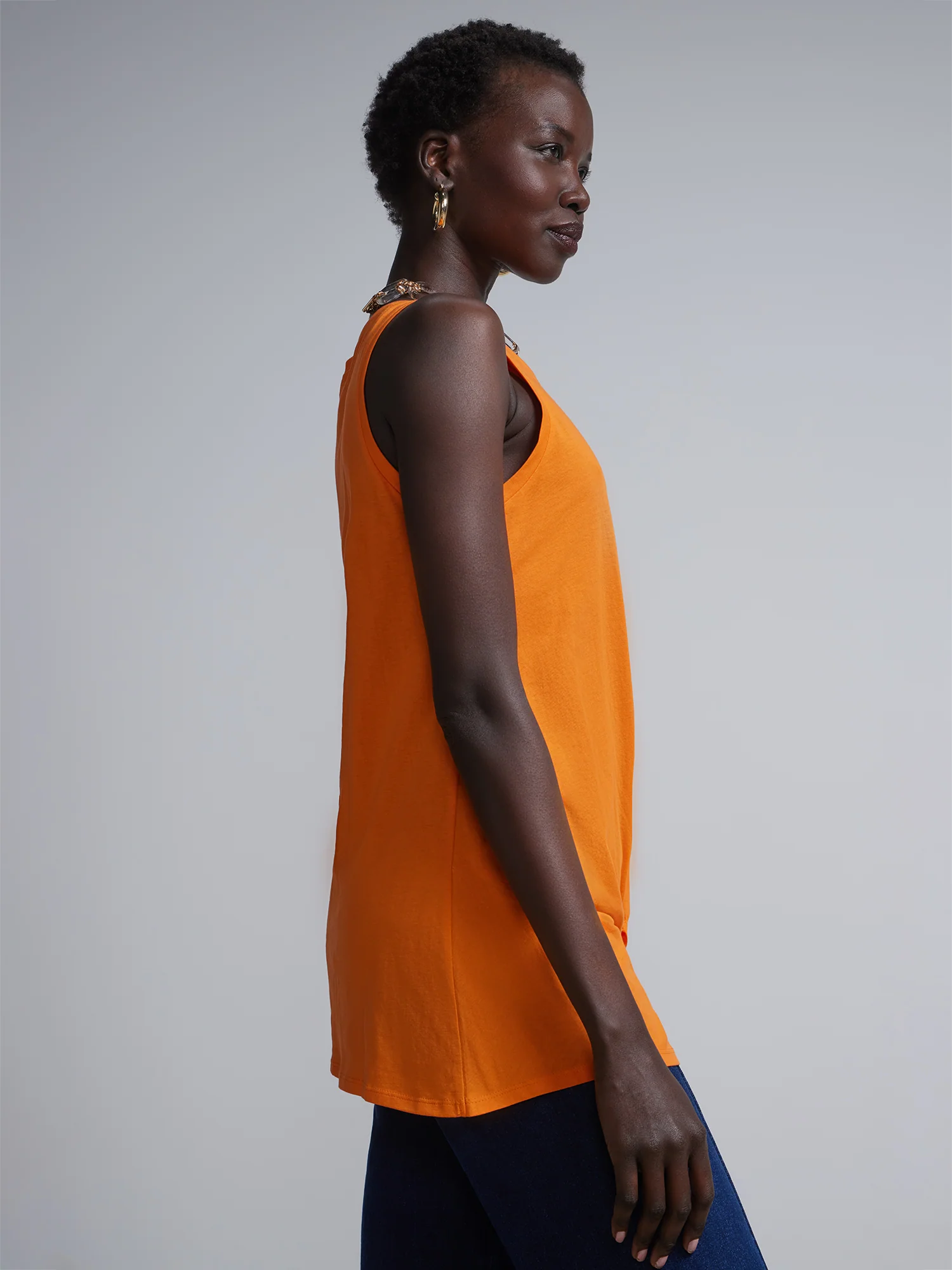 Twist-Front Sleeveless Tunic Top - Image 14