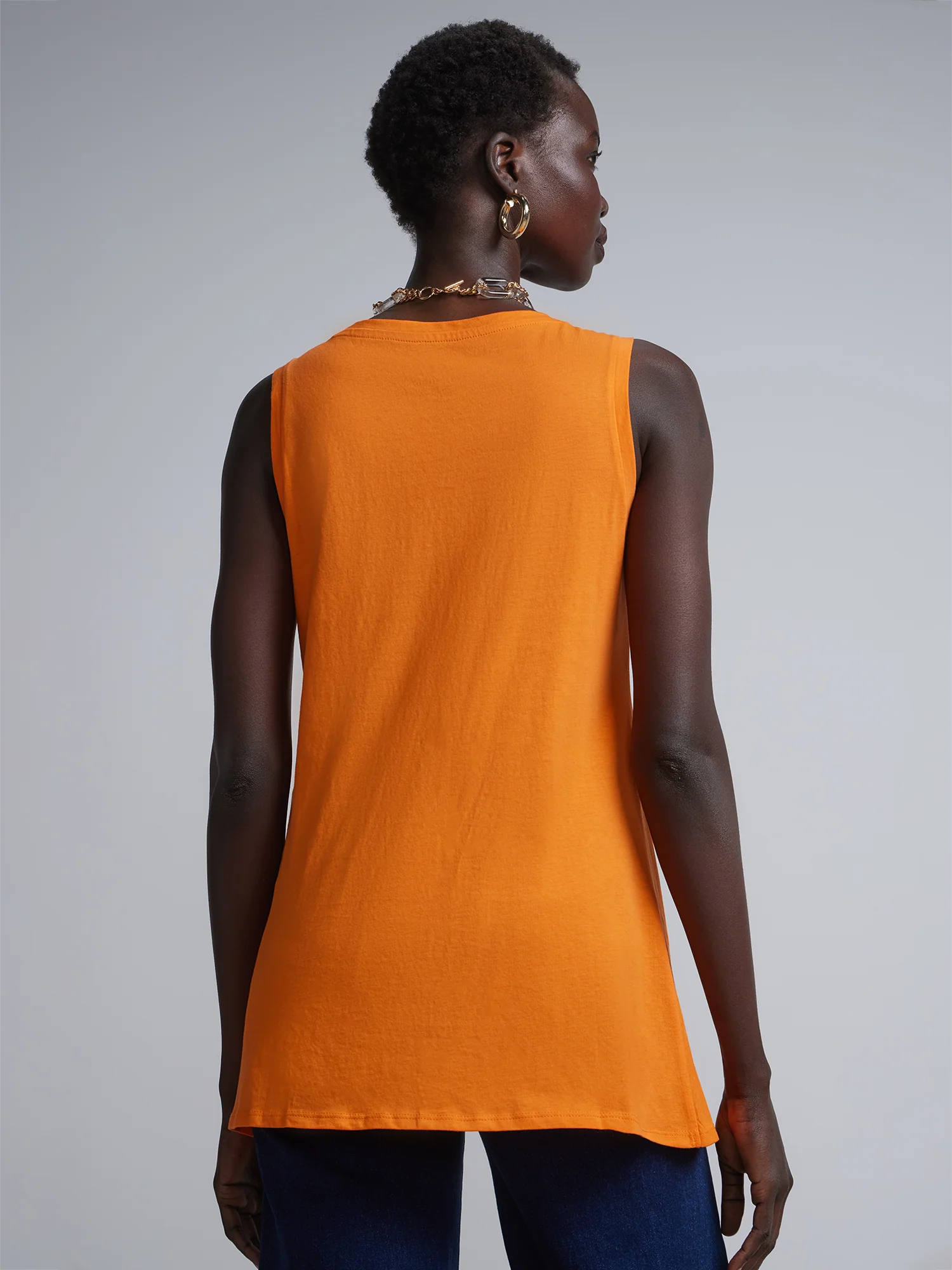 Twist-Front Sleeveless Tunic Top - Image 15