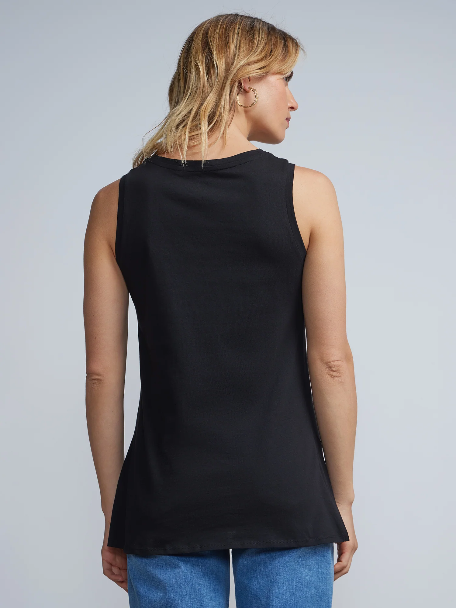 Twist-Front Sleeveless Tunic Top - Image 3