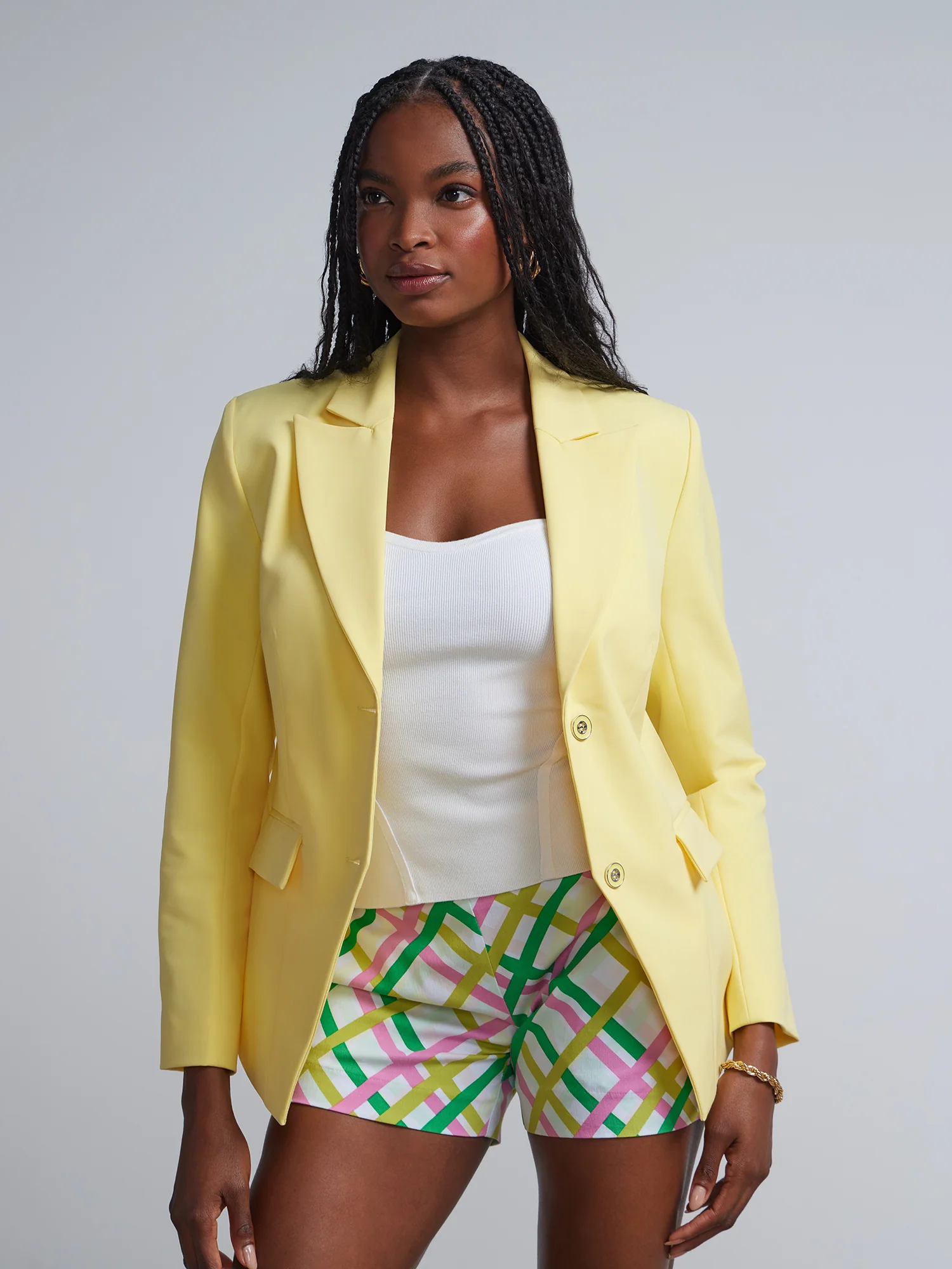Two-Button Cutaway Blazer - Fit To Flatter