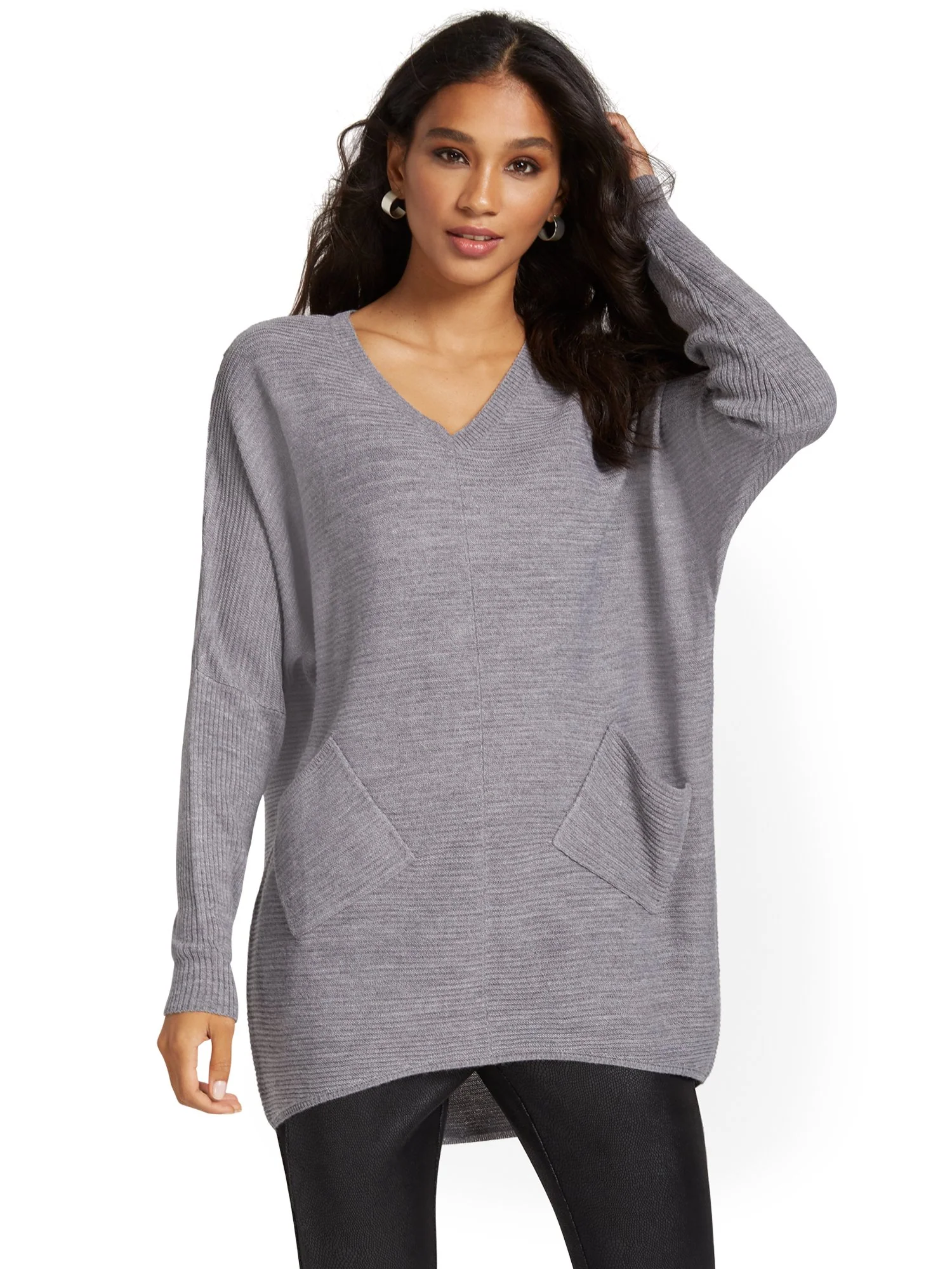 Two-Pocket Tunic Sweater - Image 6