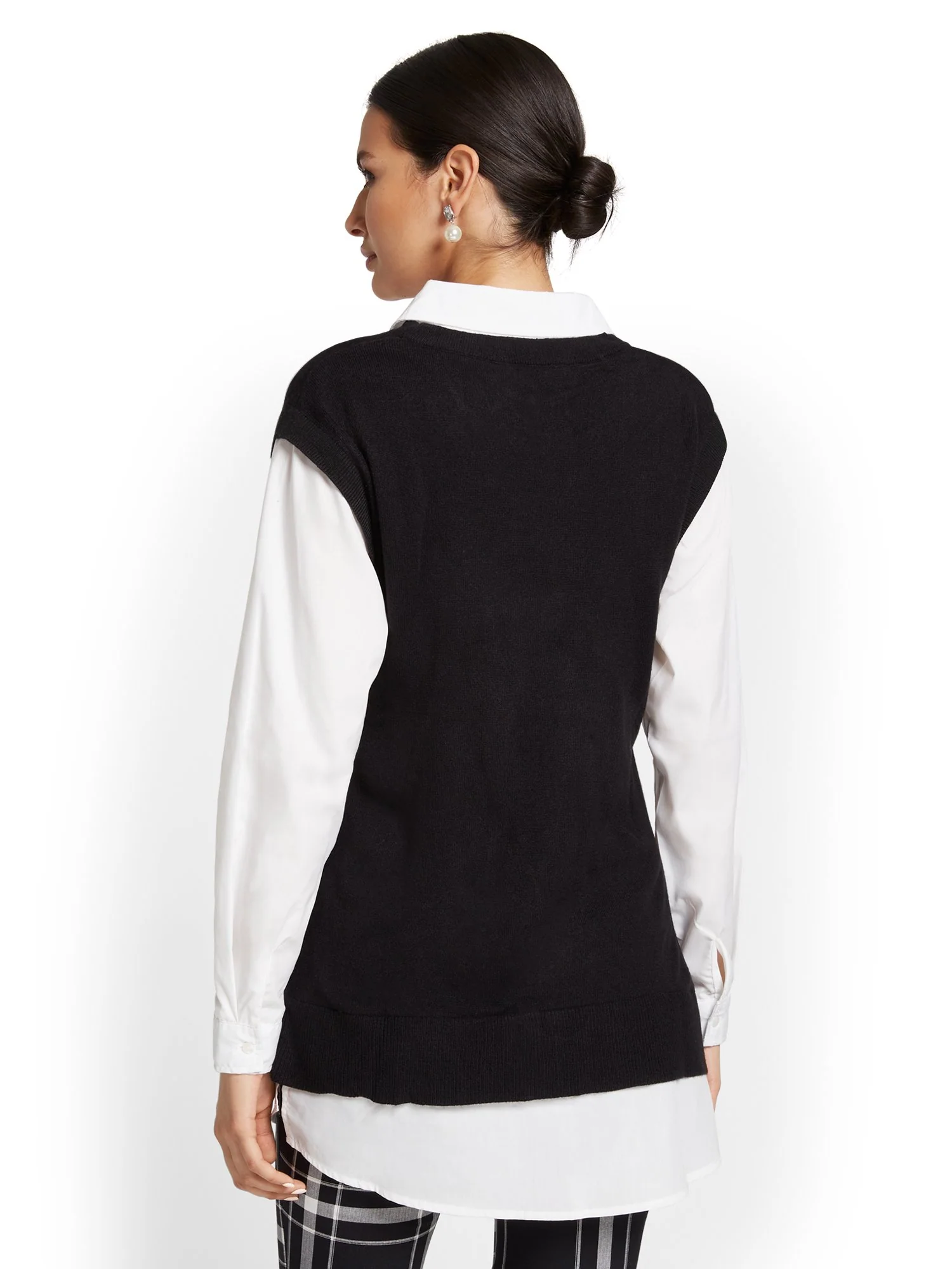 Twofer Sweater Top - Image 3