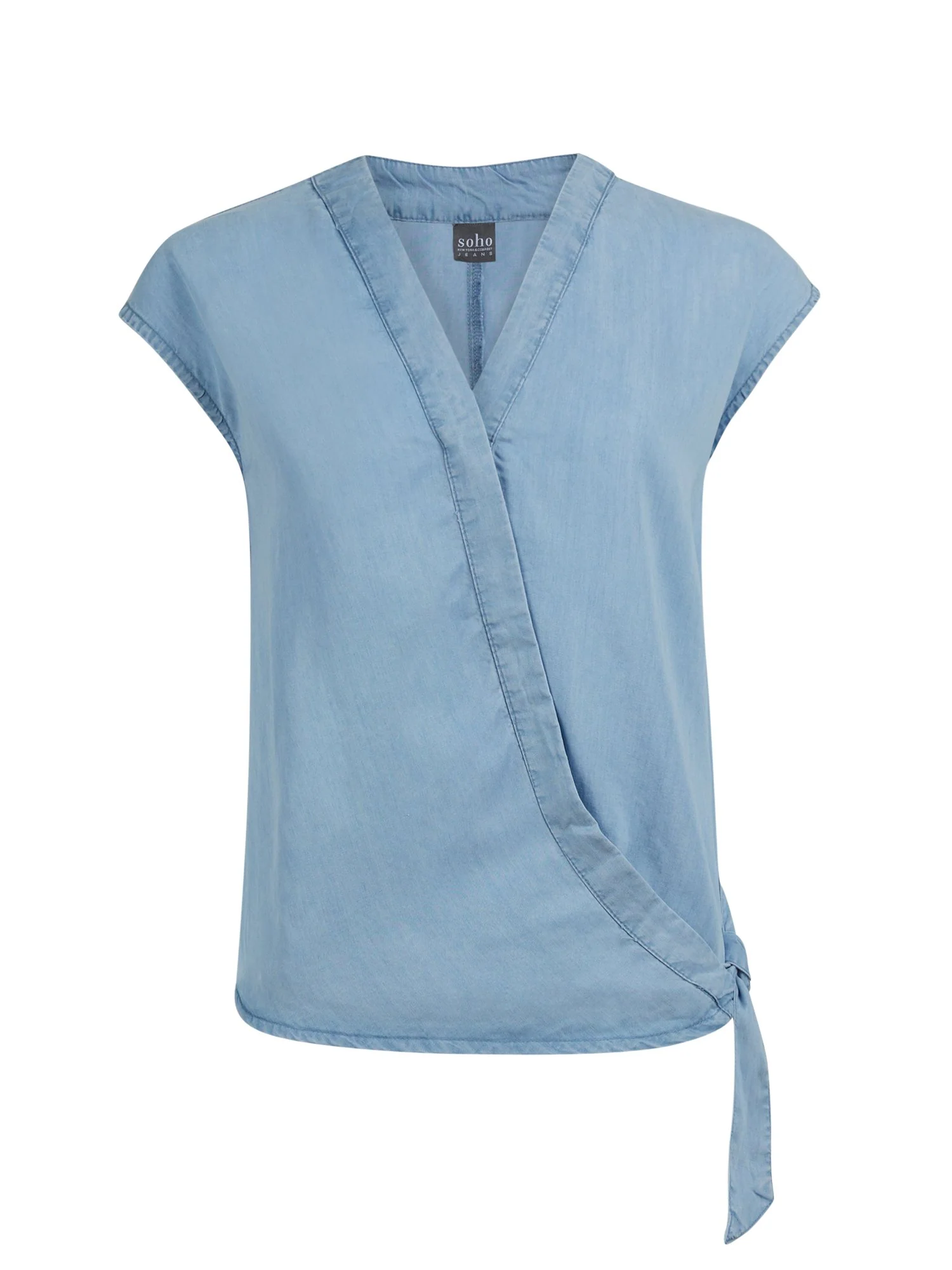 Ultra-Soft Chambray Wrap Shirt