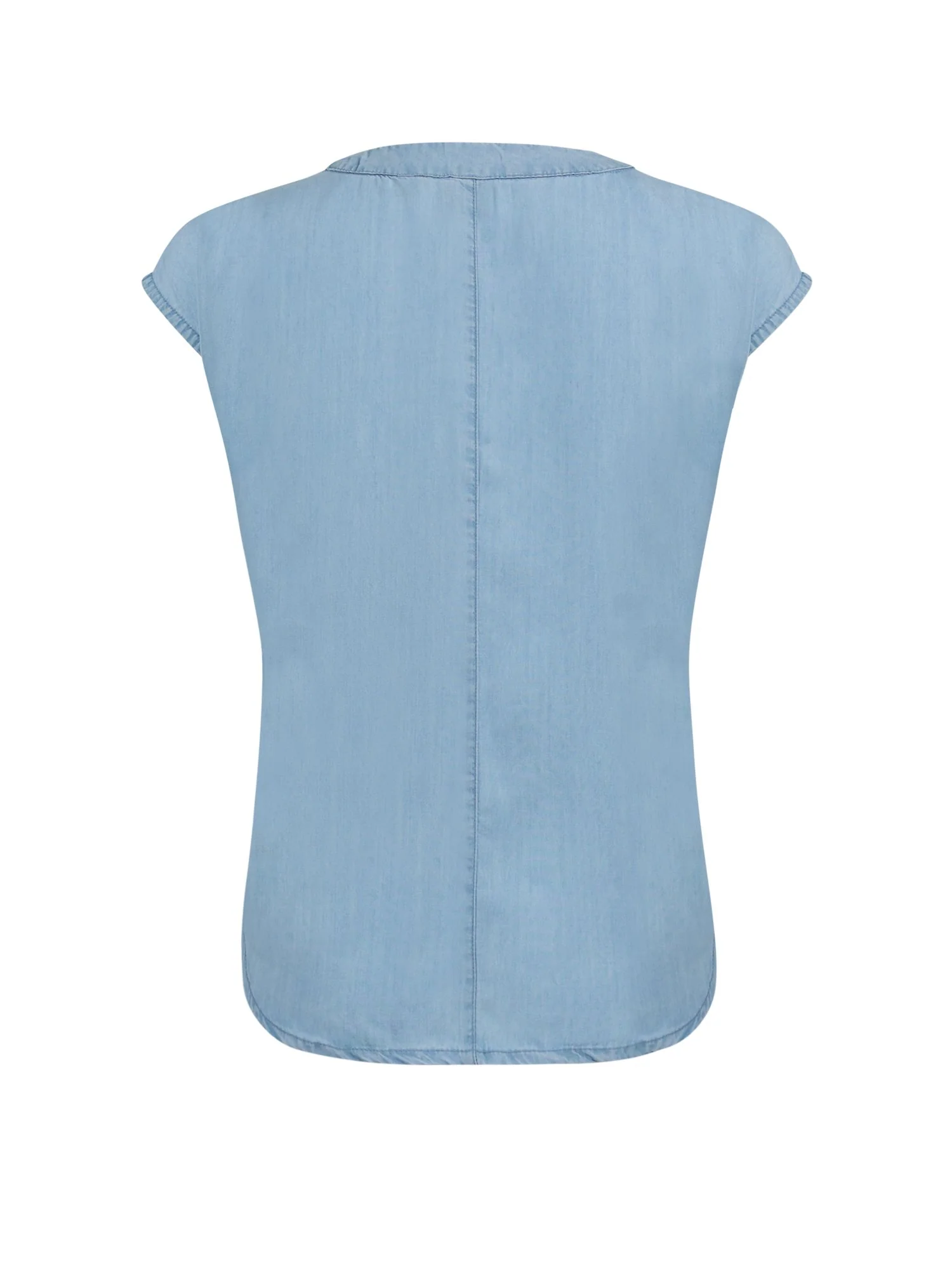 Ultra-Soft Chambray Wrap Shirt - Image 3