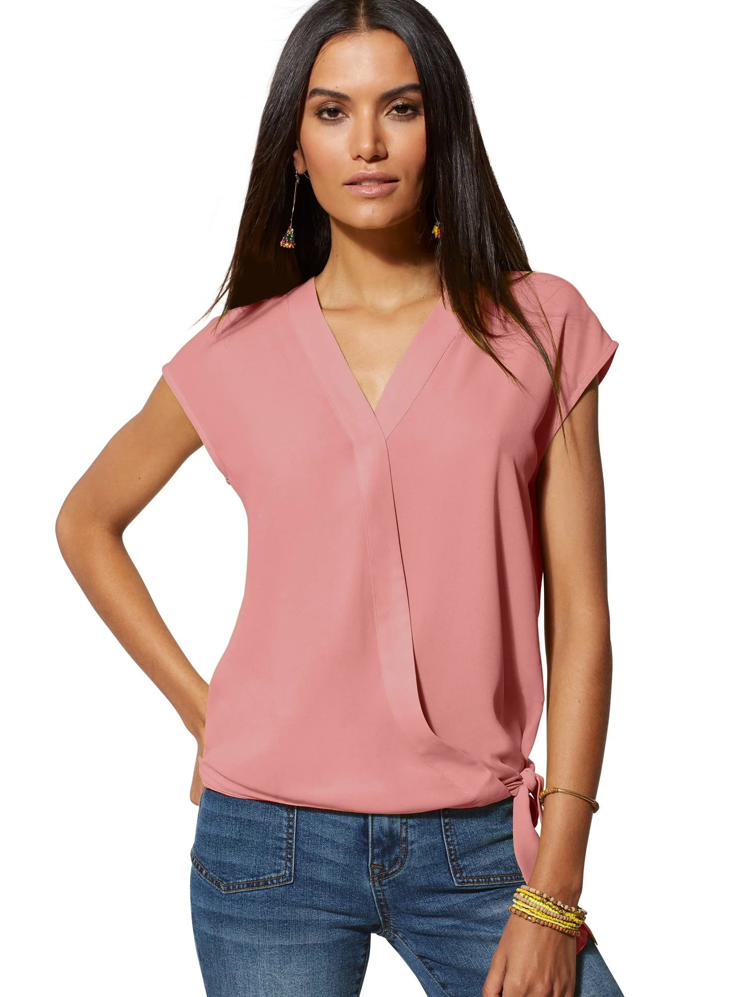 Ultra-Soft Chambray Wrap Shirt - Image 18