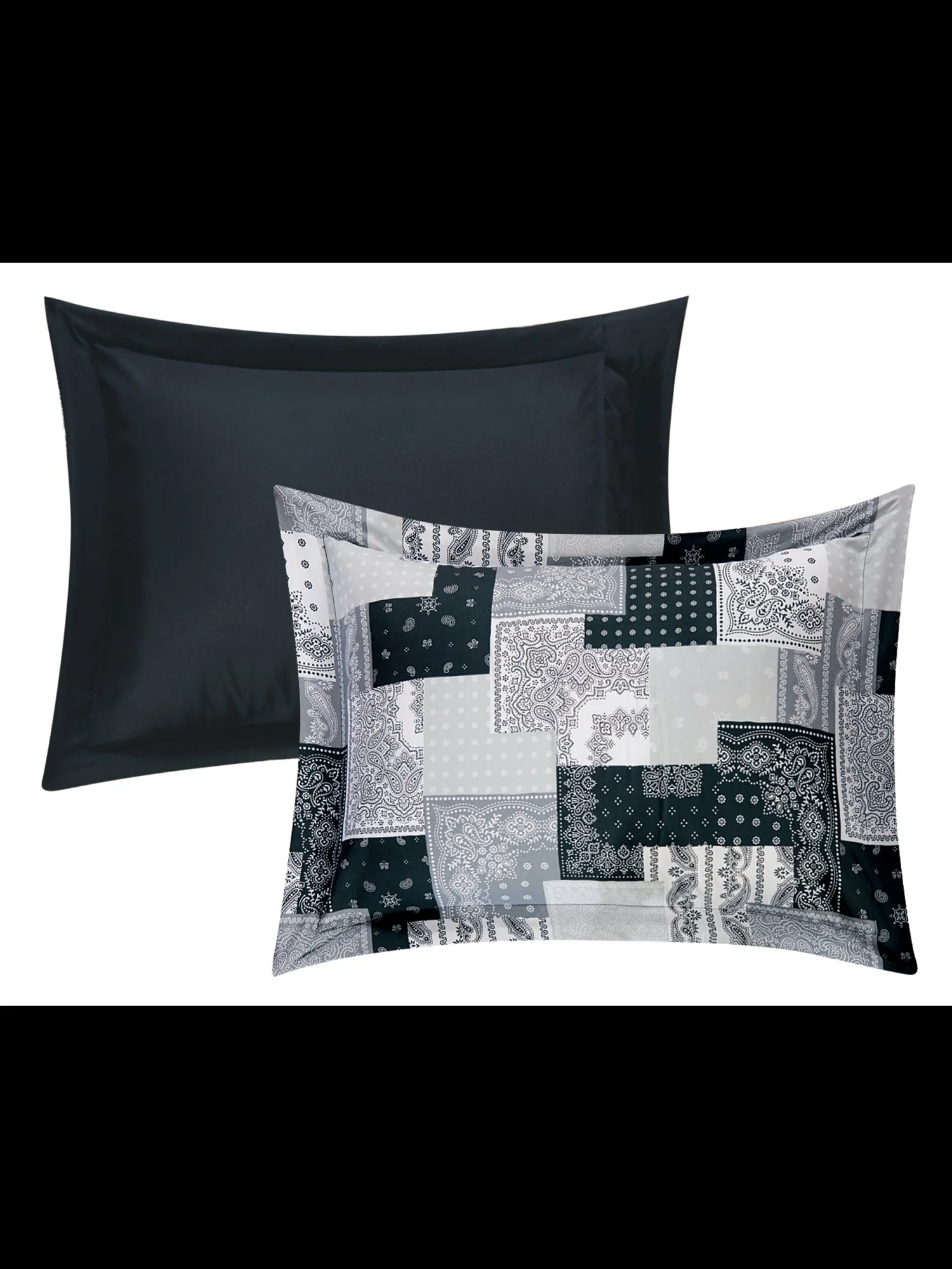 Utopia Reversible Queen-Size 4-Piece Duvet Set - NY&C x Chic Home - Image 4