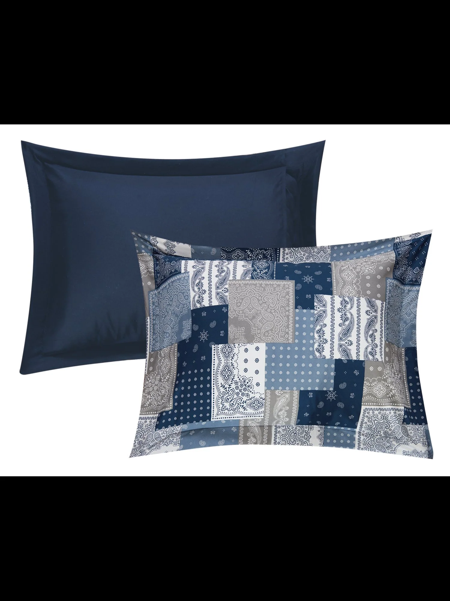 Utopia Reversible Queen-Size 4-Piece Duvet Set - NY&C x Chic Home - Image 9