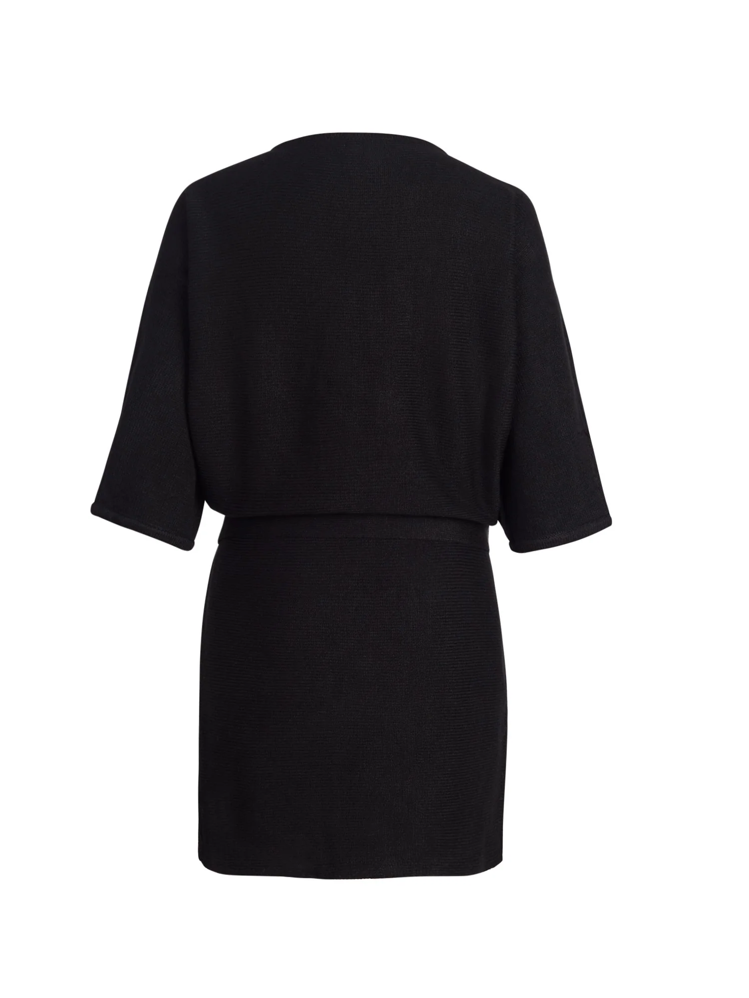 V-Neck Belted Sweater Dress - Image 3