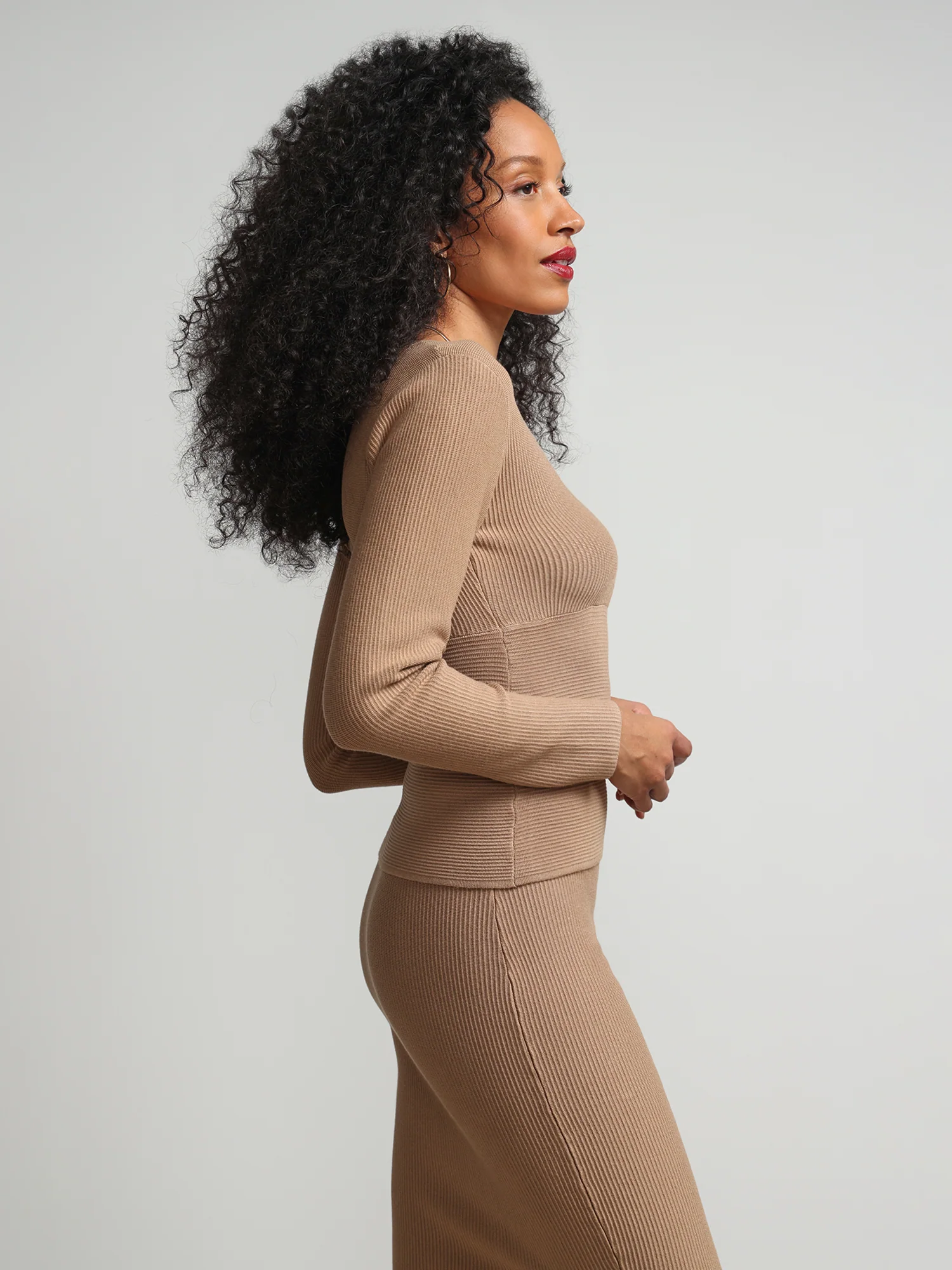 V-Neck Contour Sweater - Image 7