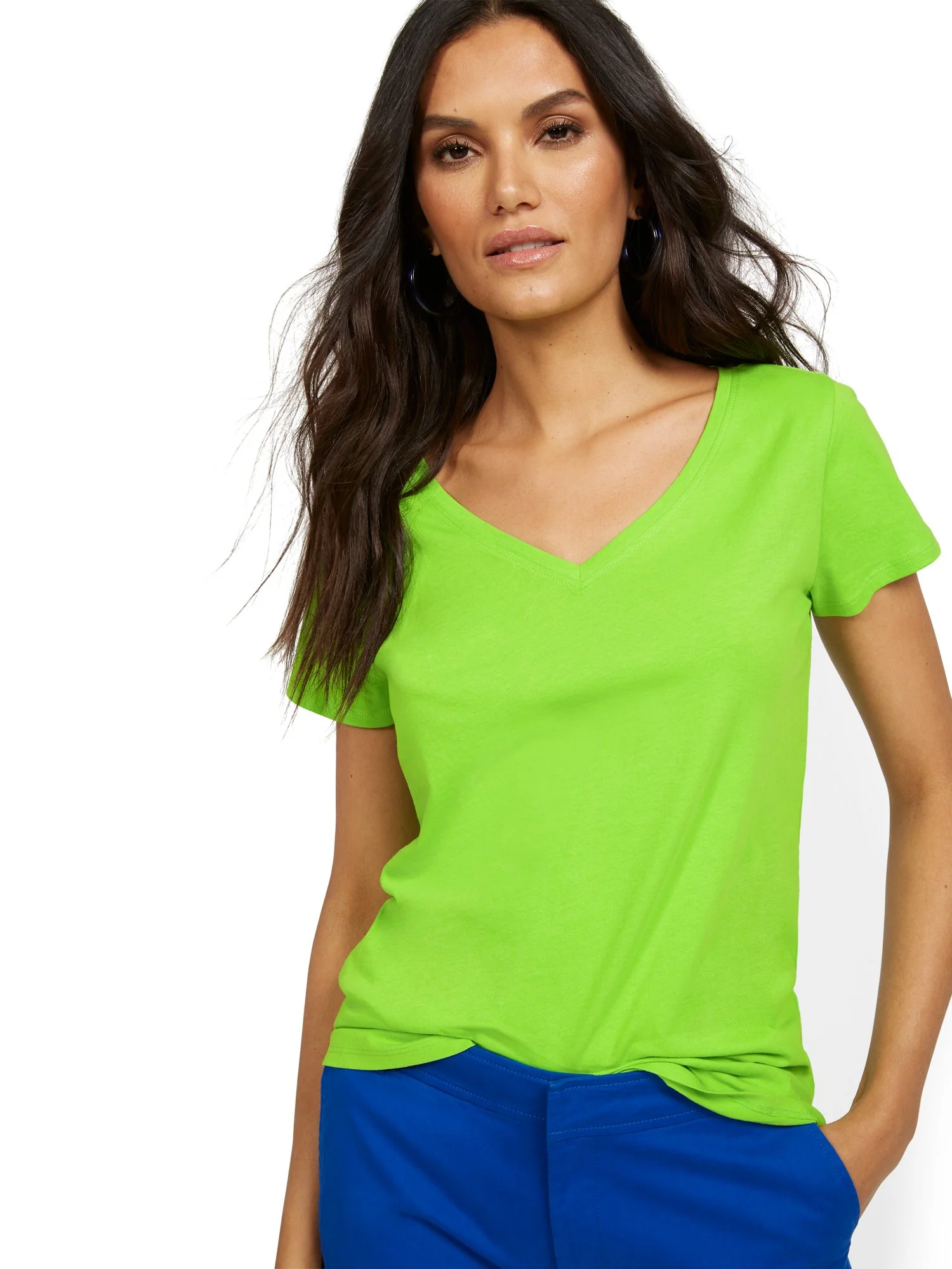 V-Neck Perfect Tee - Image 45