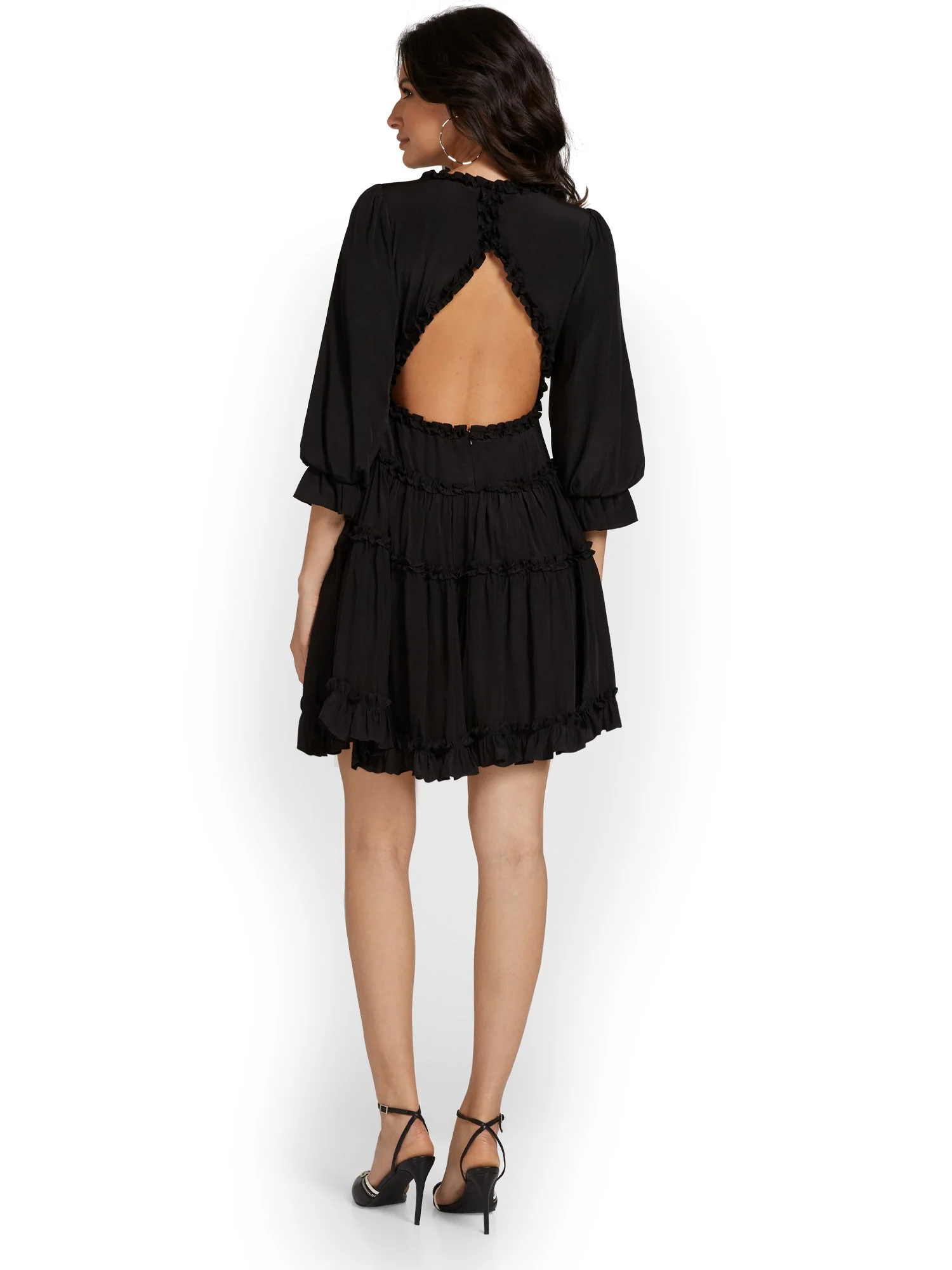 Mustard Seed V-Neck Ruffle Mini Dress - Brands We Love - Image 3