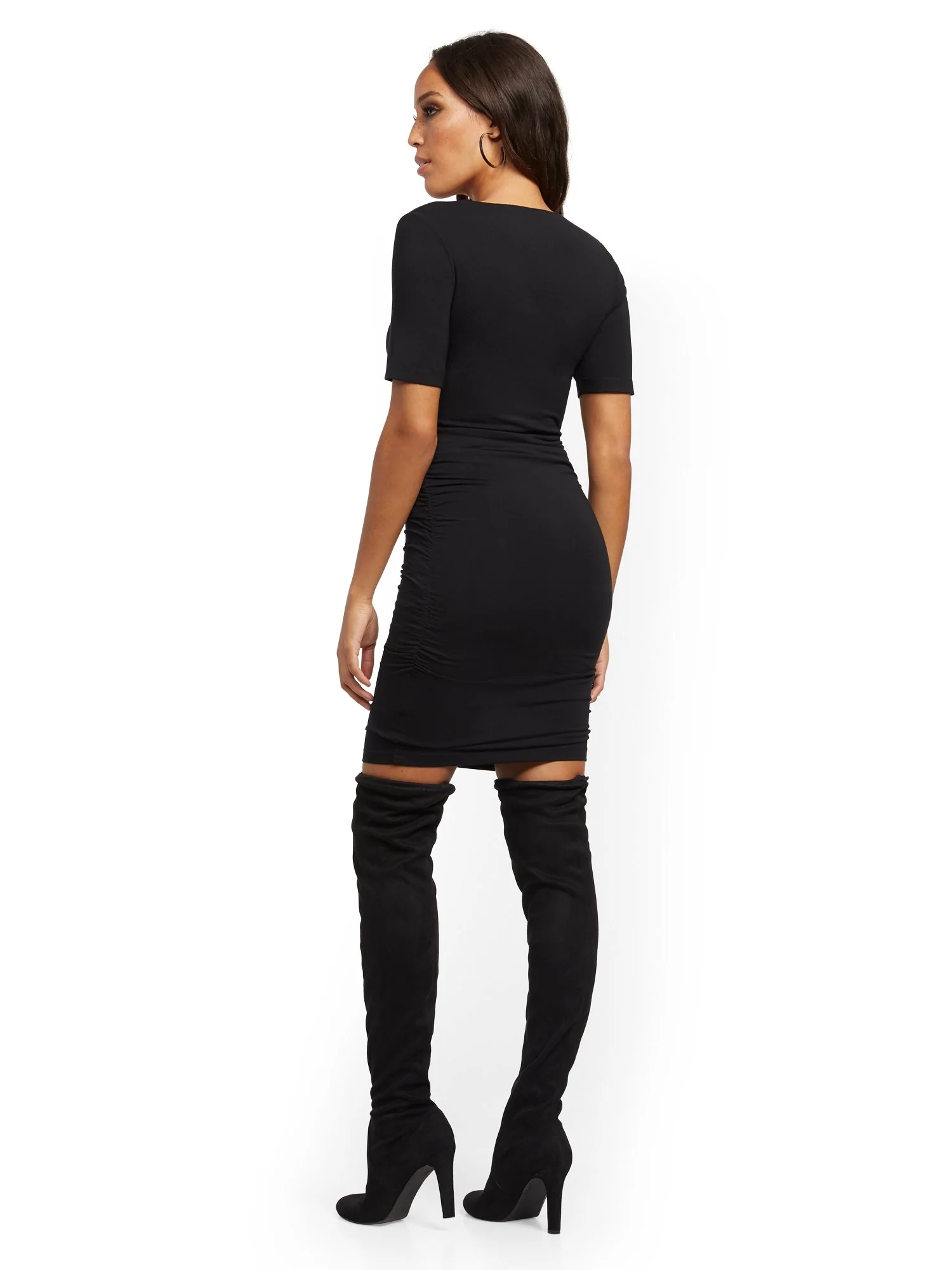 V-Neck Sheath Dress - Image 3