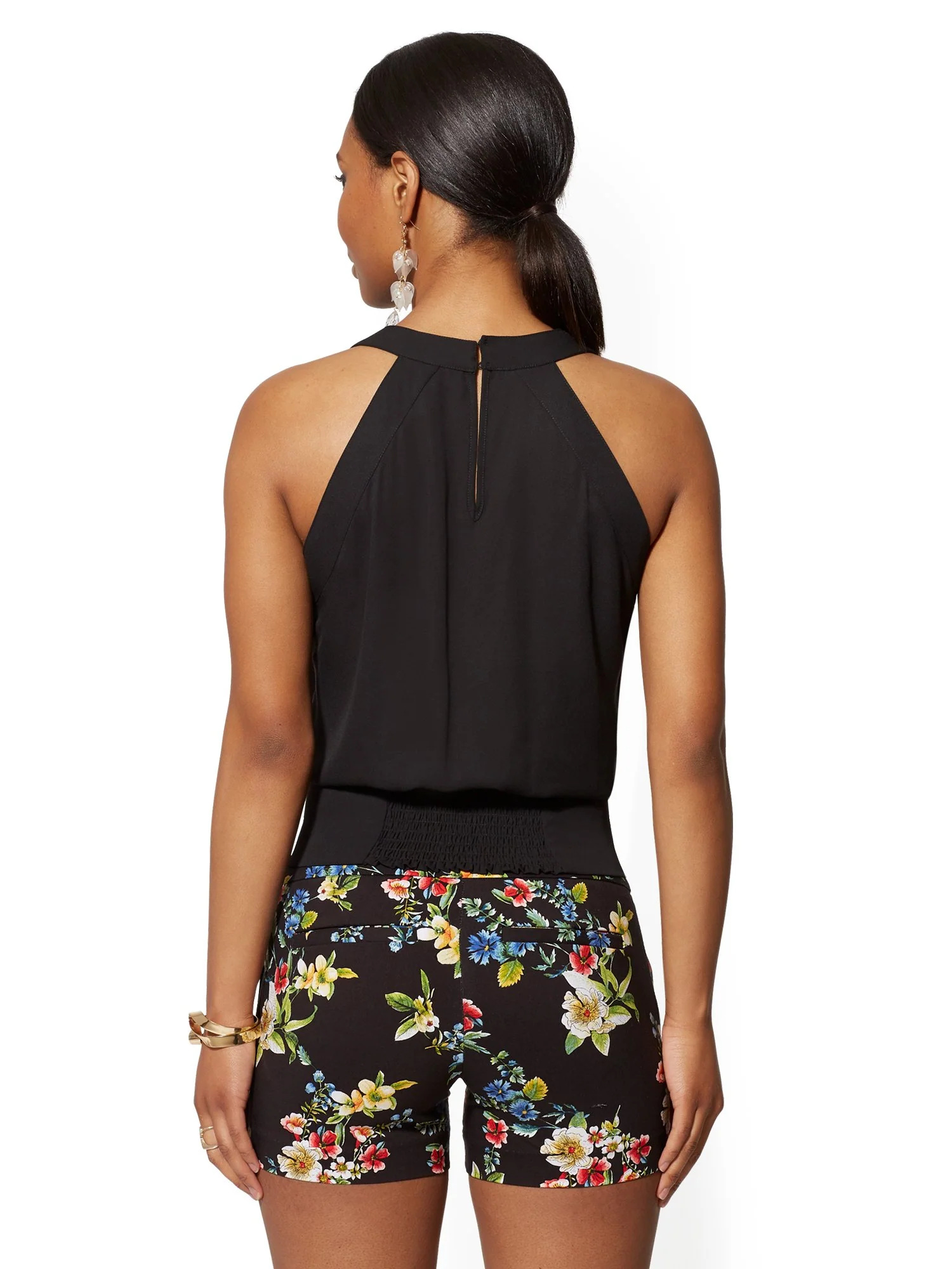V-Neck Wrap Blouse - Image 3