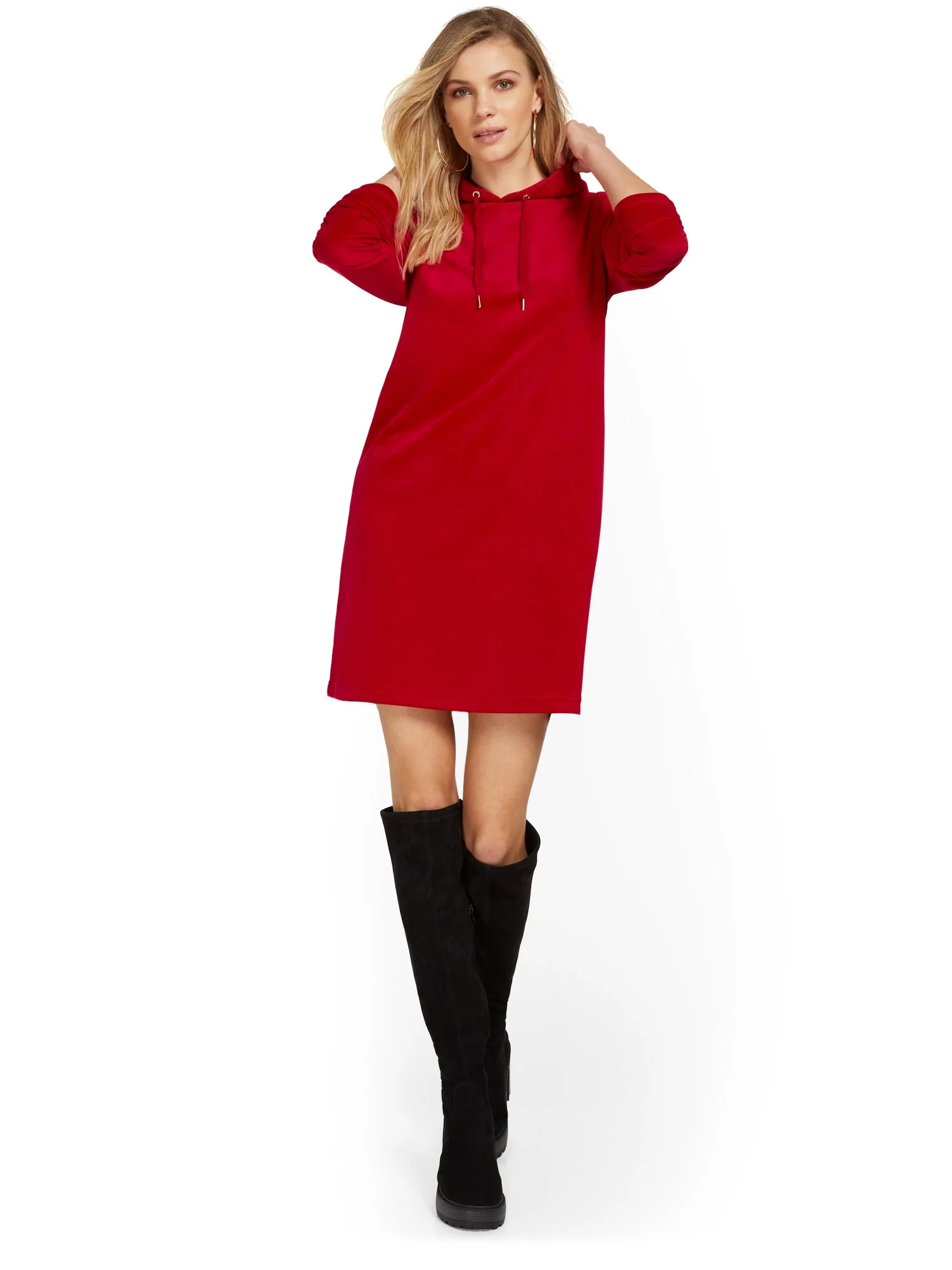 Velour Hoodie Dress - Dreamy Velour Collection - Image 8