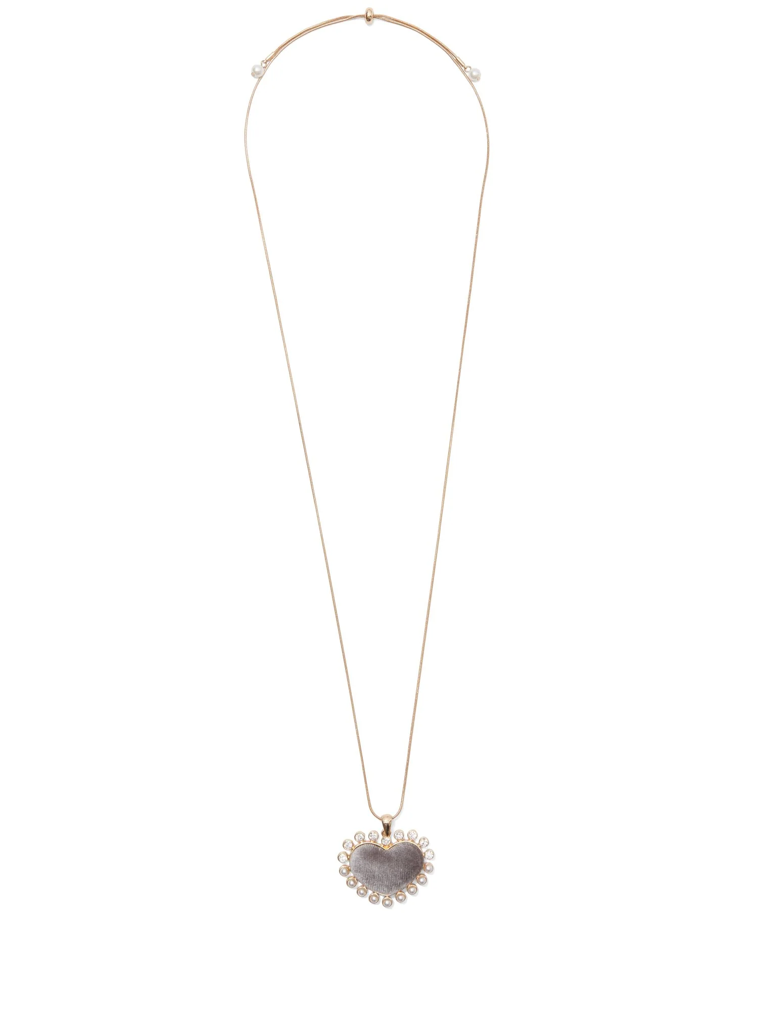 Velvet Heart Pendant Necklace