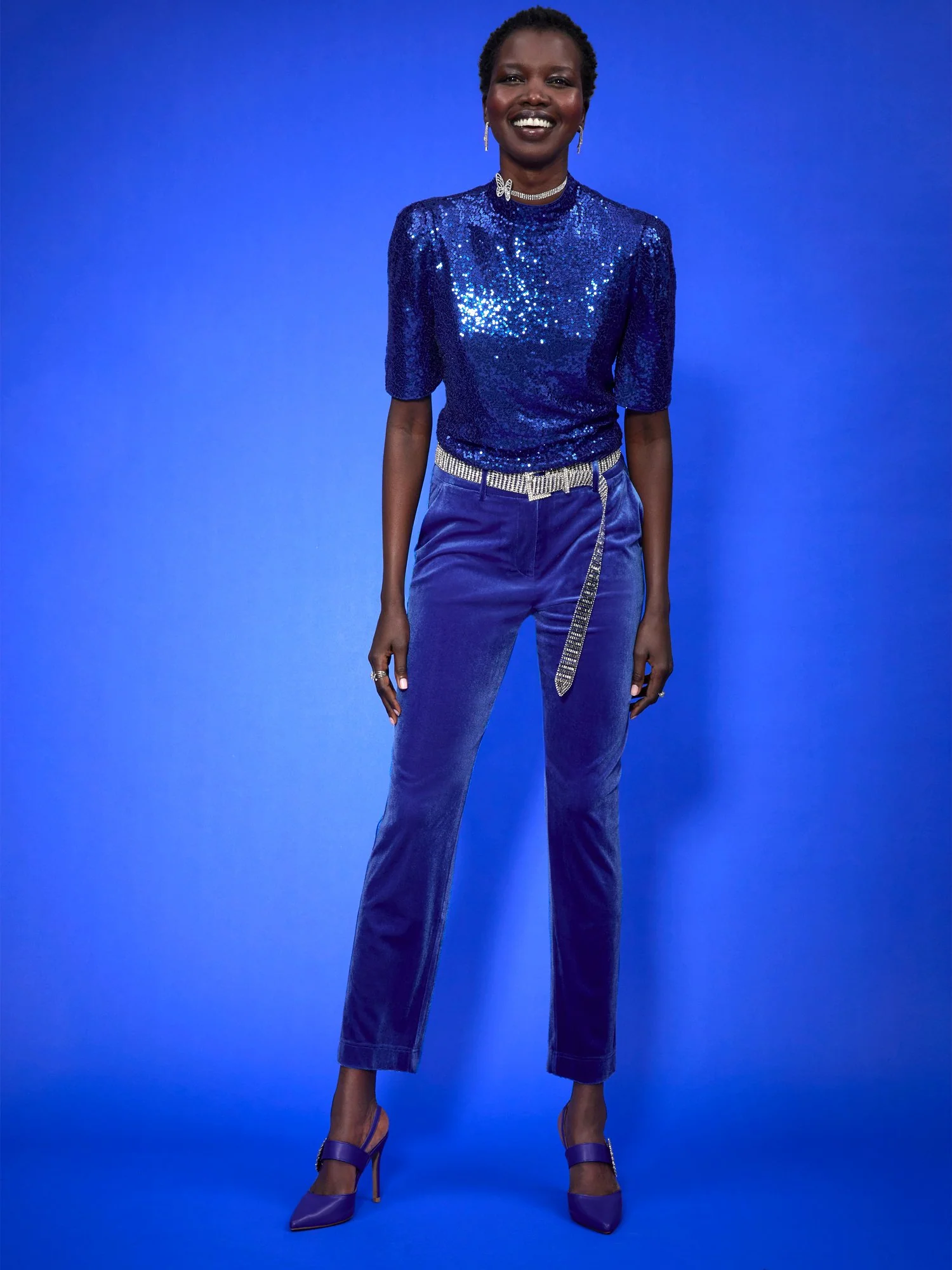 Velvet Slim-Leg Pant - Image 2