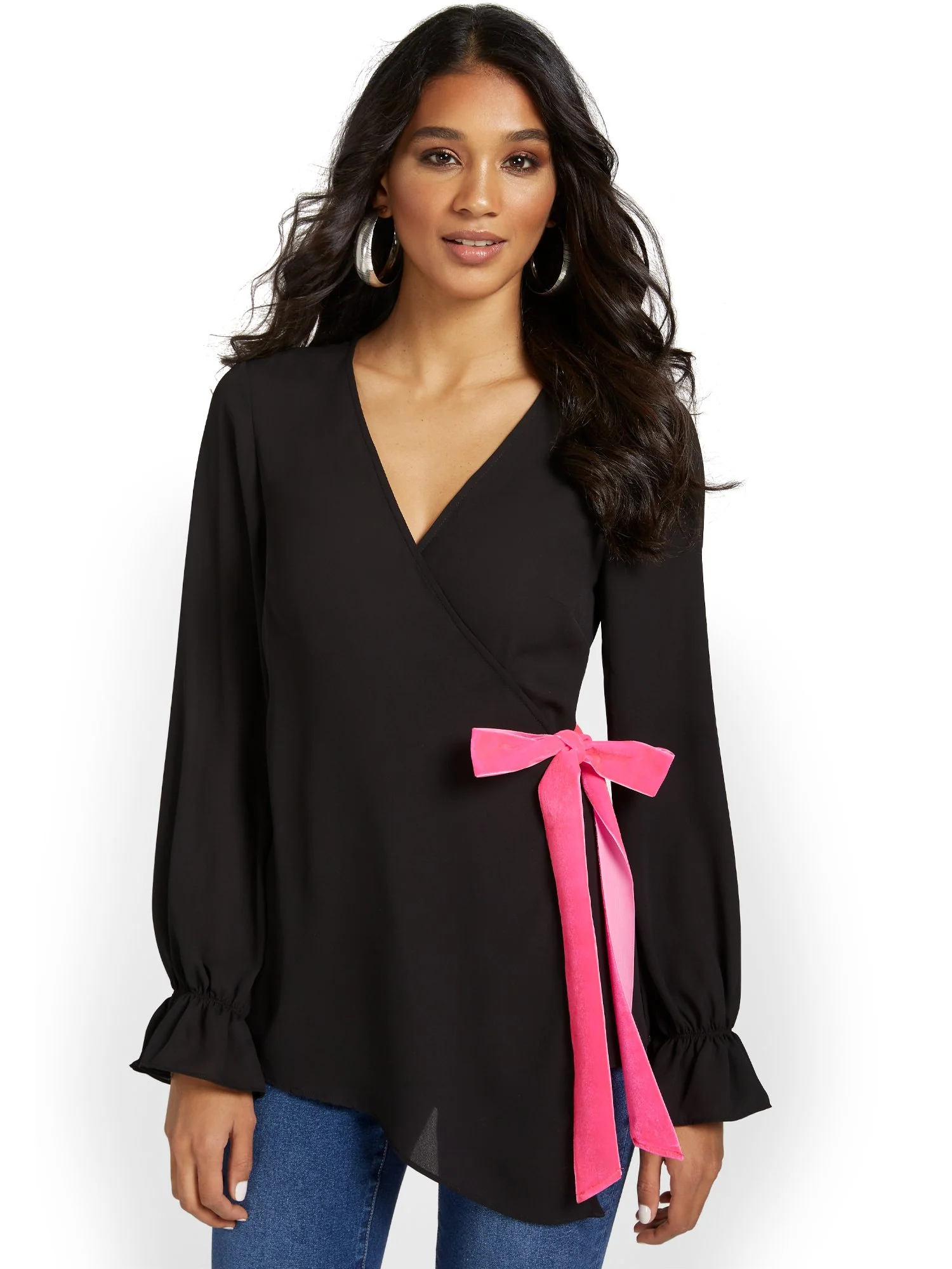 Velvet Tie-Waist Top - Image 2