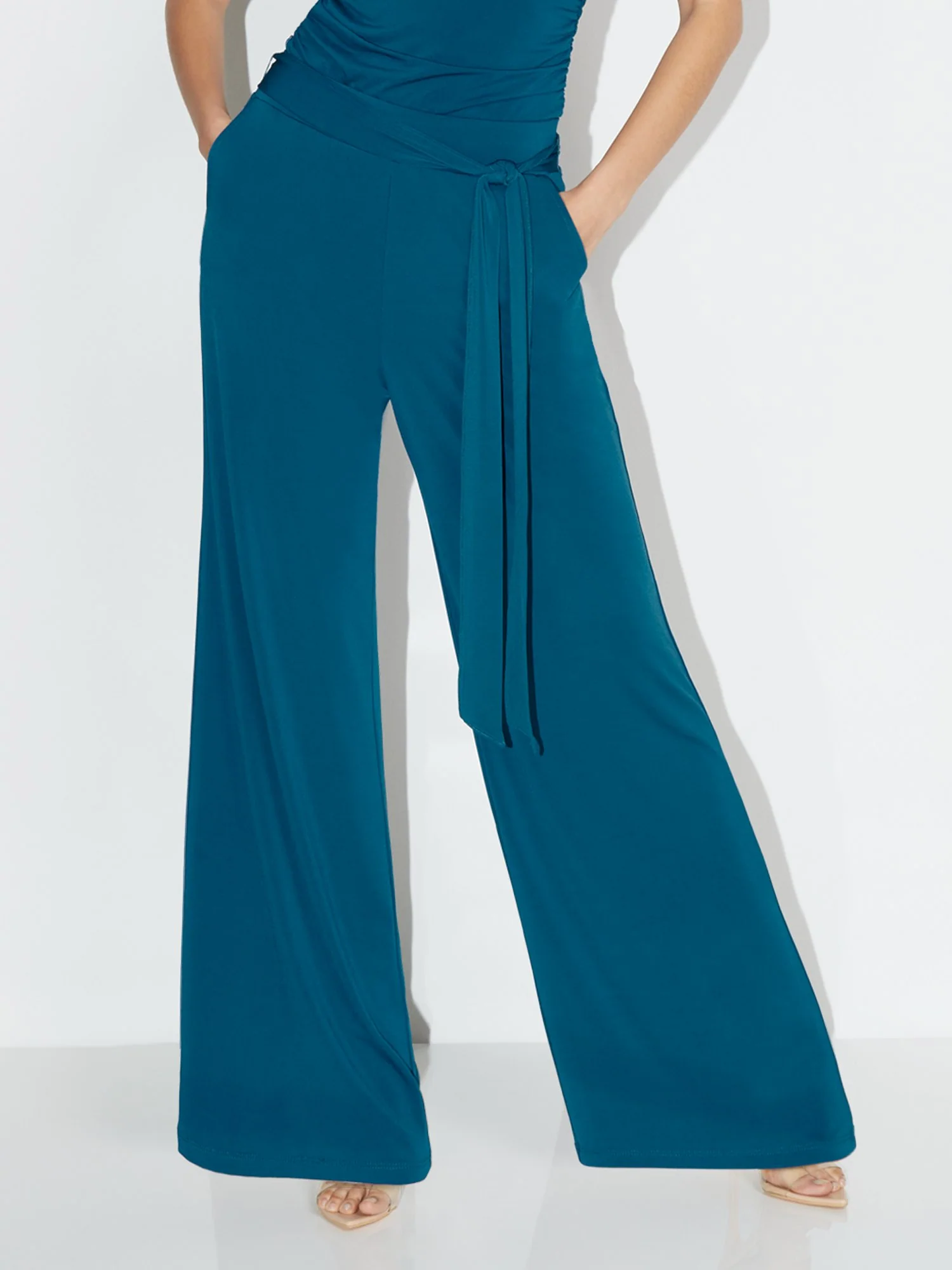 Waist Tie Wide-Leg Pant - NY&C Style System - Image 6