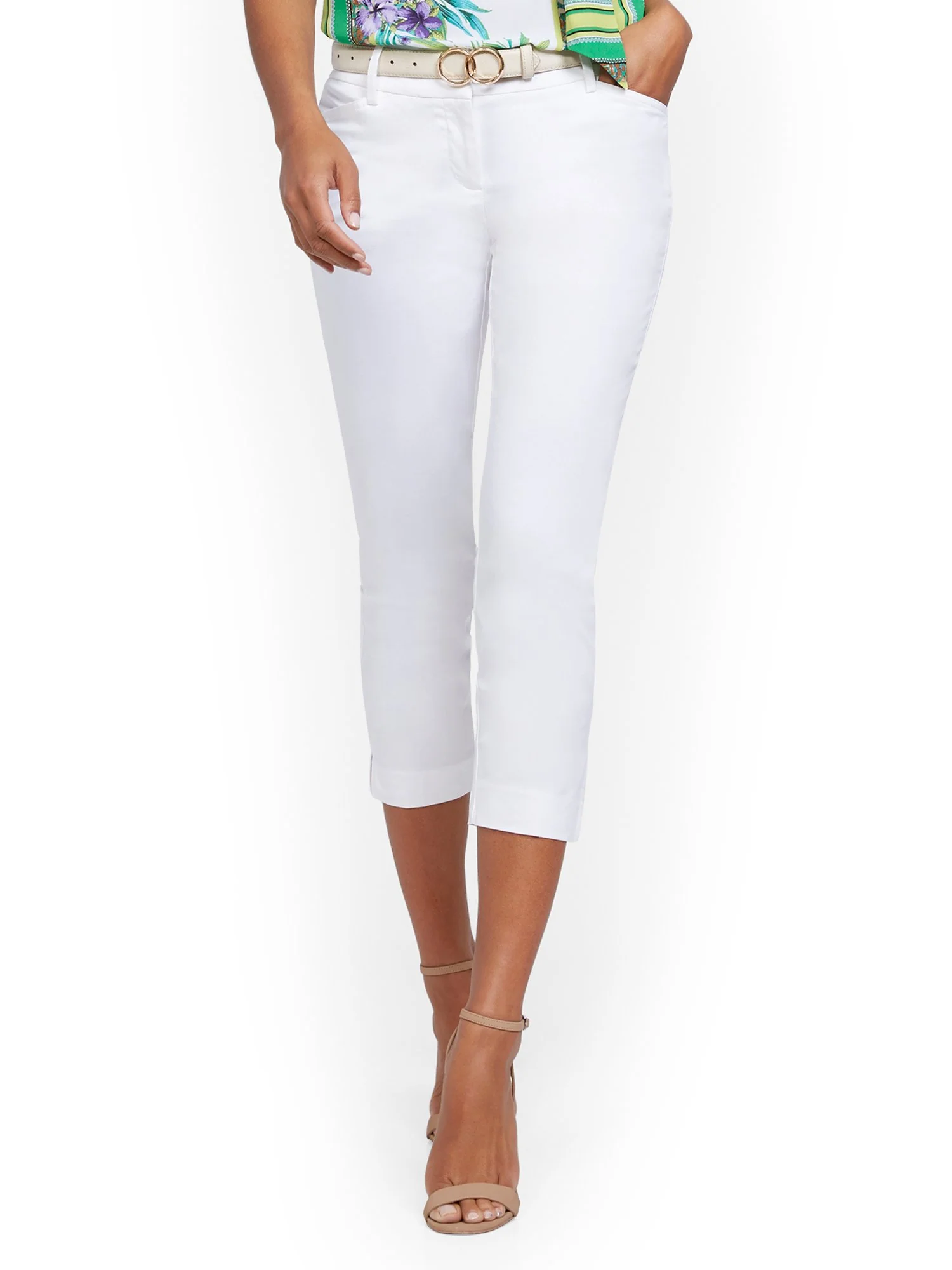 White Capri Pant - 7th Avenue - Image 2