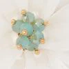 White Floral Drop Earring - Image 2