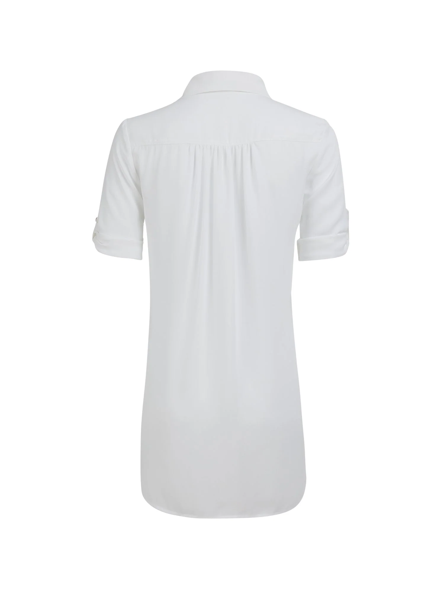White High-Low Blouse - Image 3